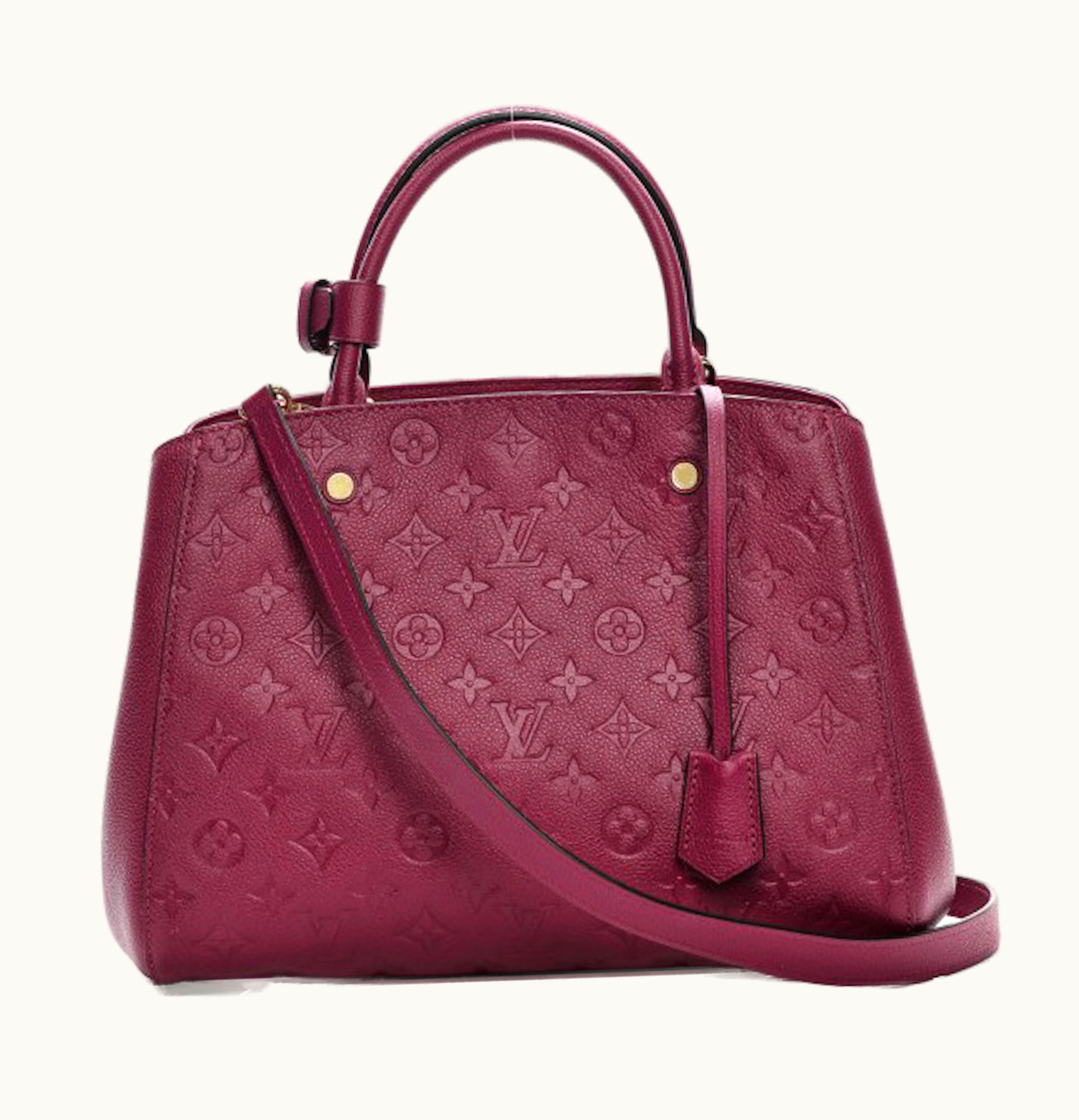 Louis Vuitton Louis Vuitton Montaigne Monogram Empreinte MM Grape