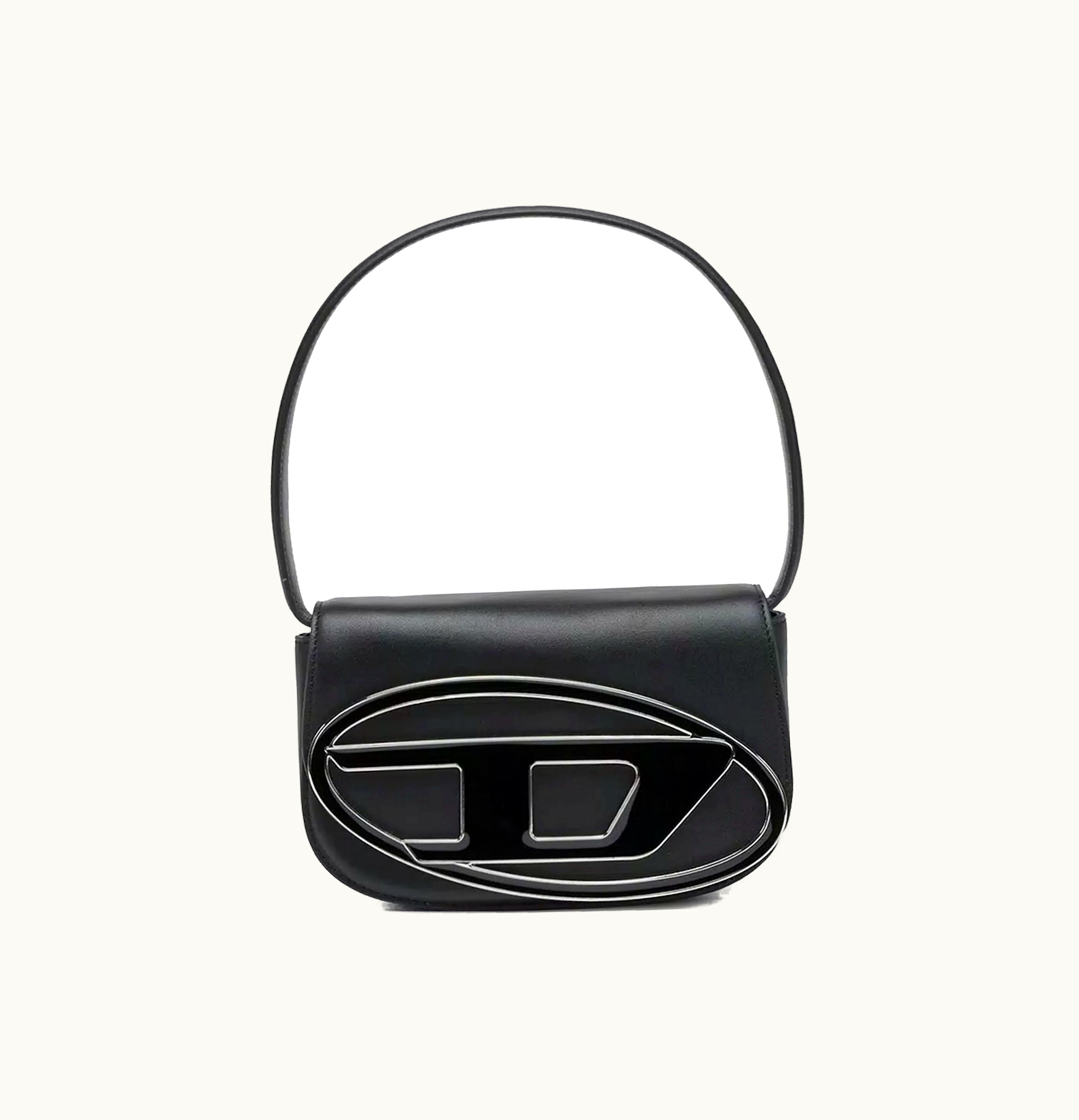 Diesel Diesel 1DR Shoulder Bag Nappa Leather Black