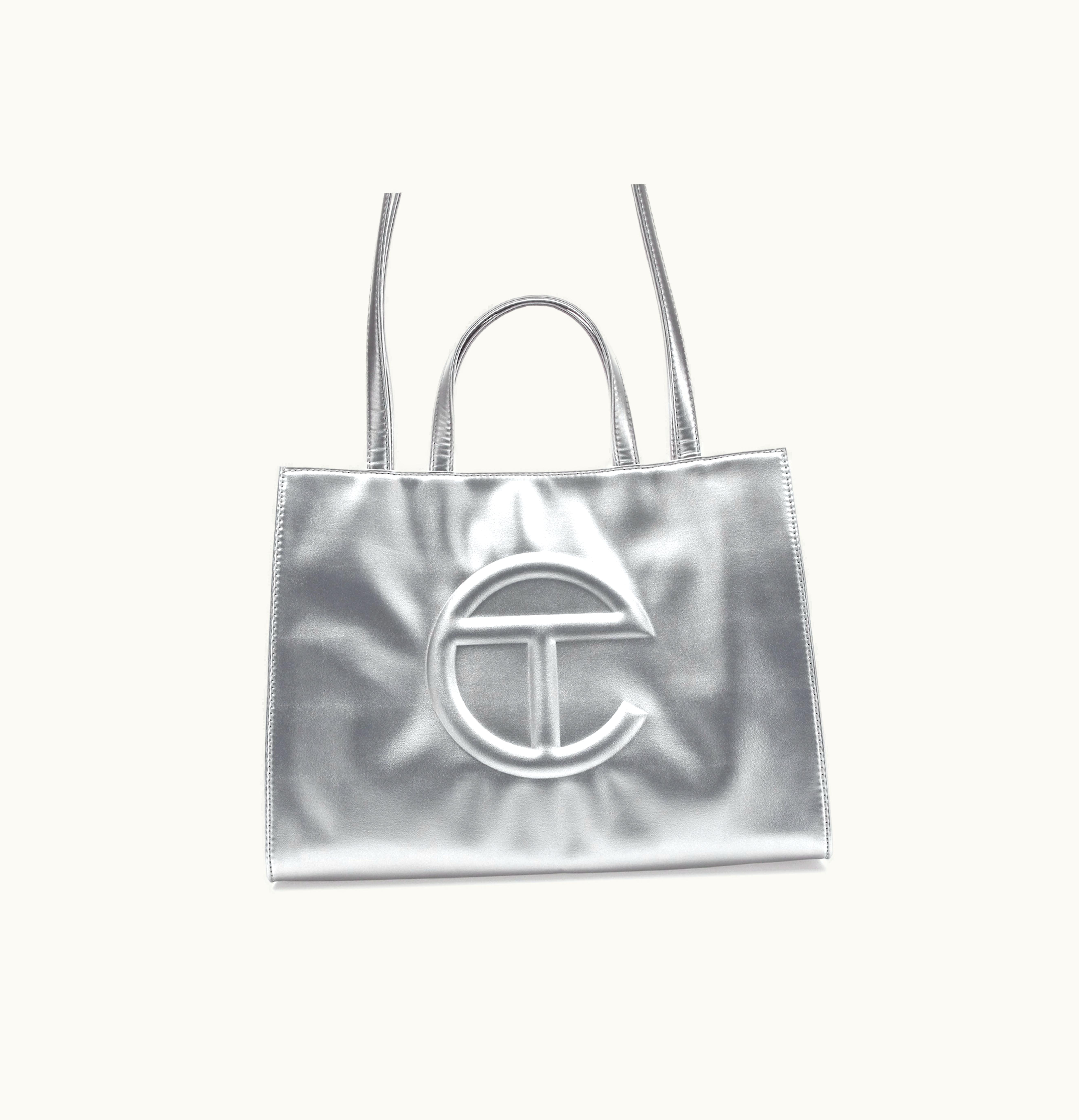 Telfar Telfar Shopping Bag Medium Silver