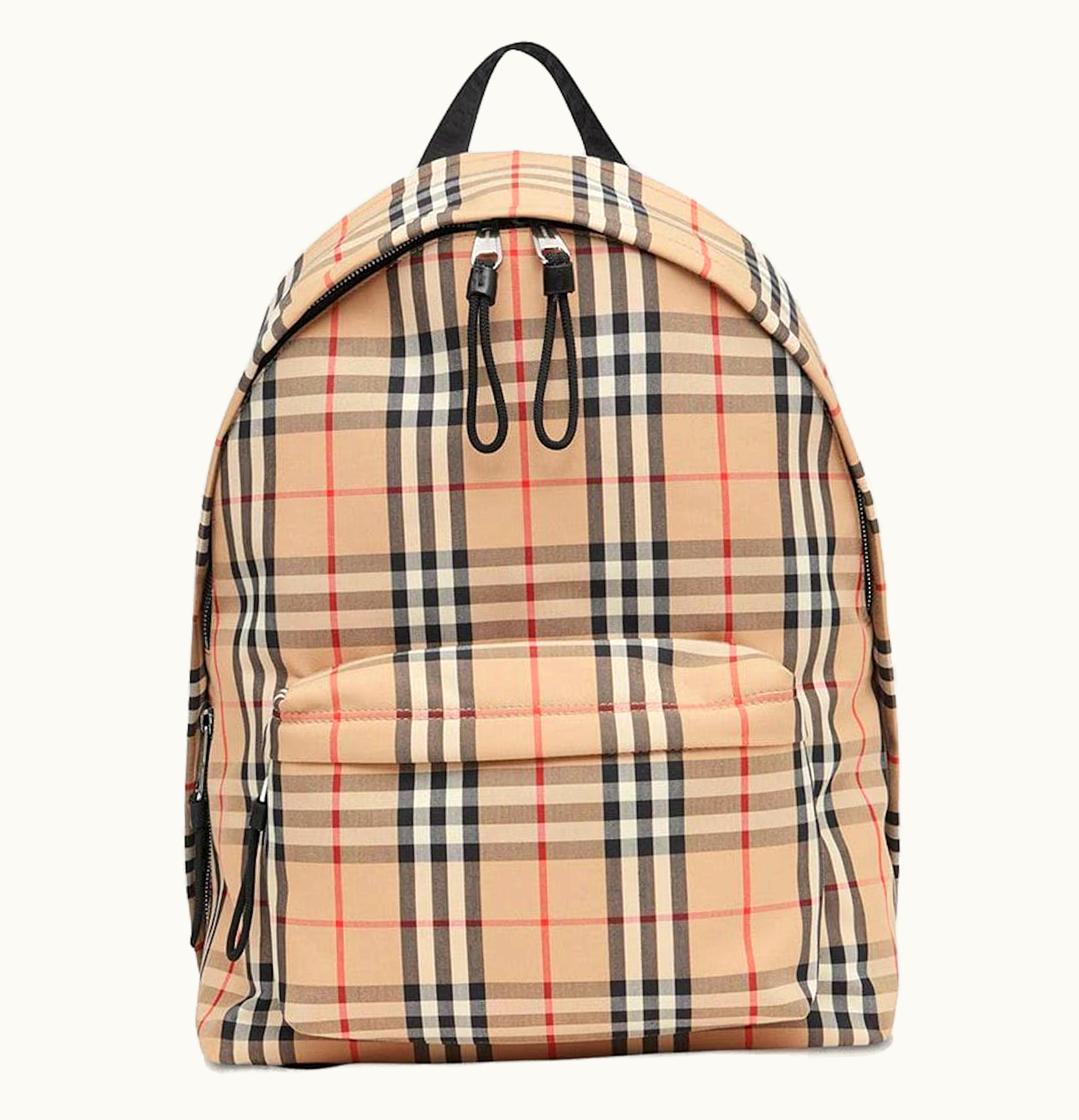 Burberry Burberry Vintage Check Nylon Backpack Archive Beige