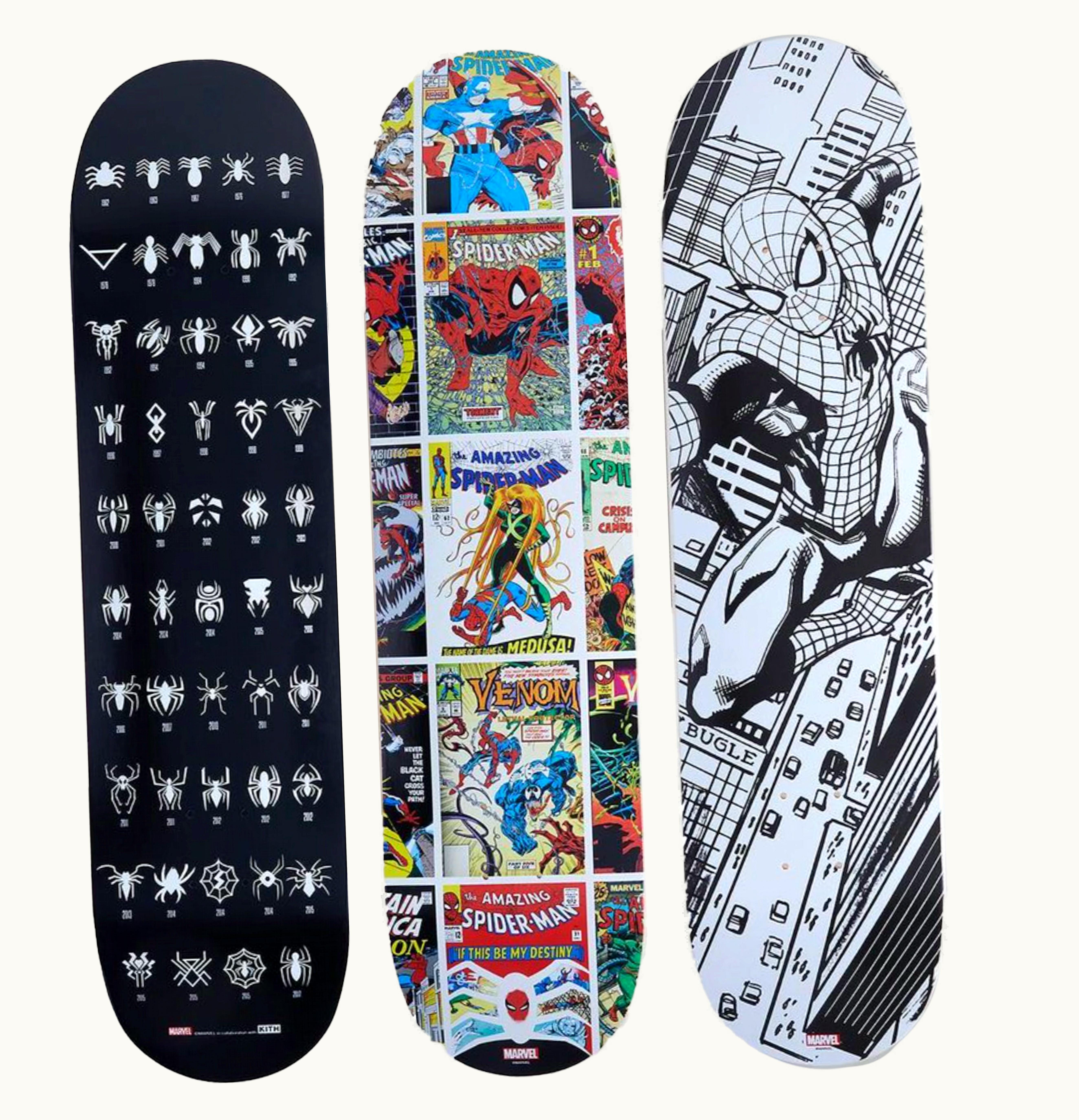 Kith Kith Spider Man Skateboard Deck Set