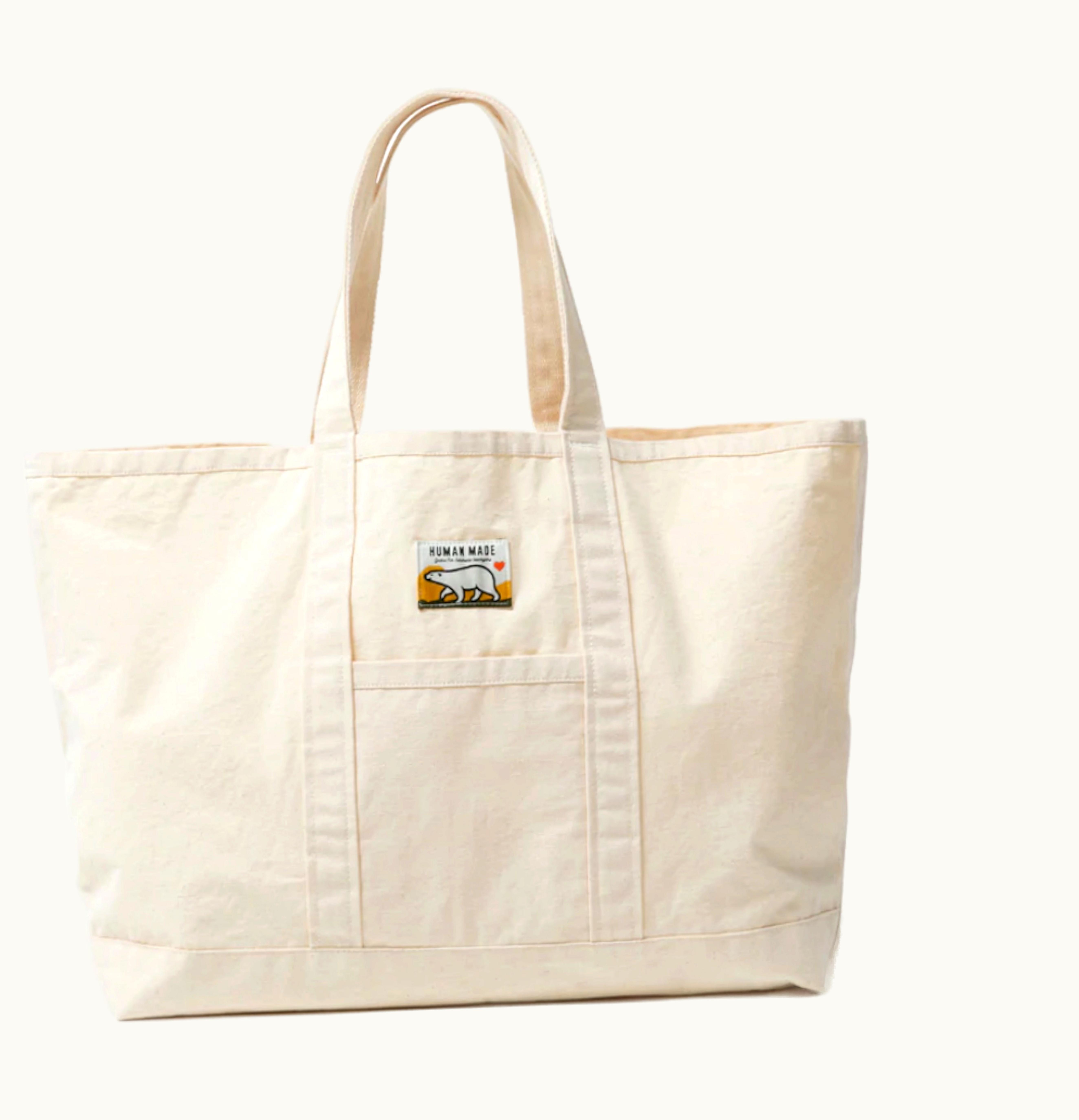 Human Made Human Made Grocery Tote Bag Natural White