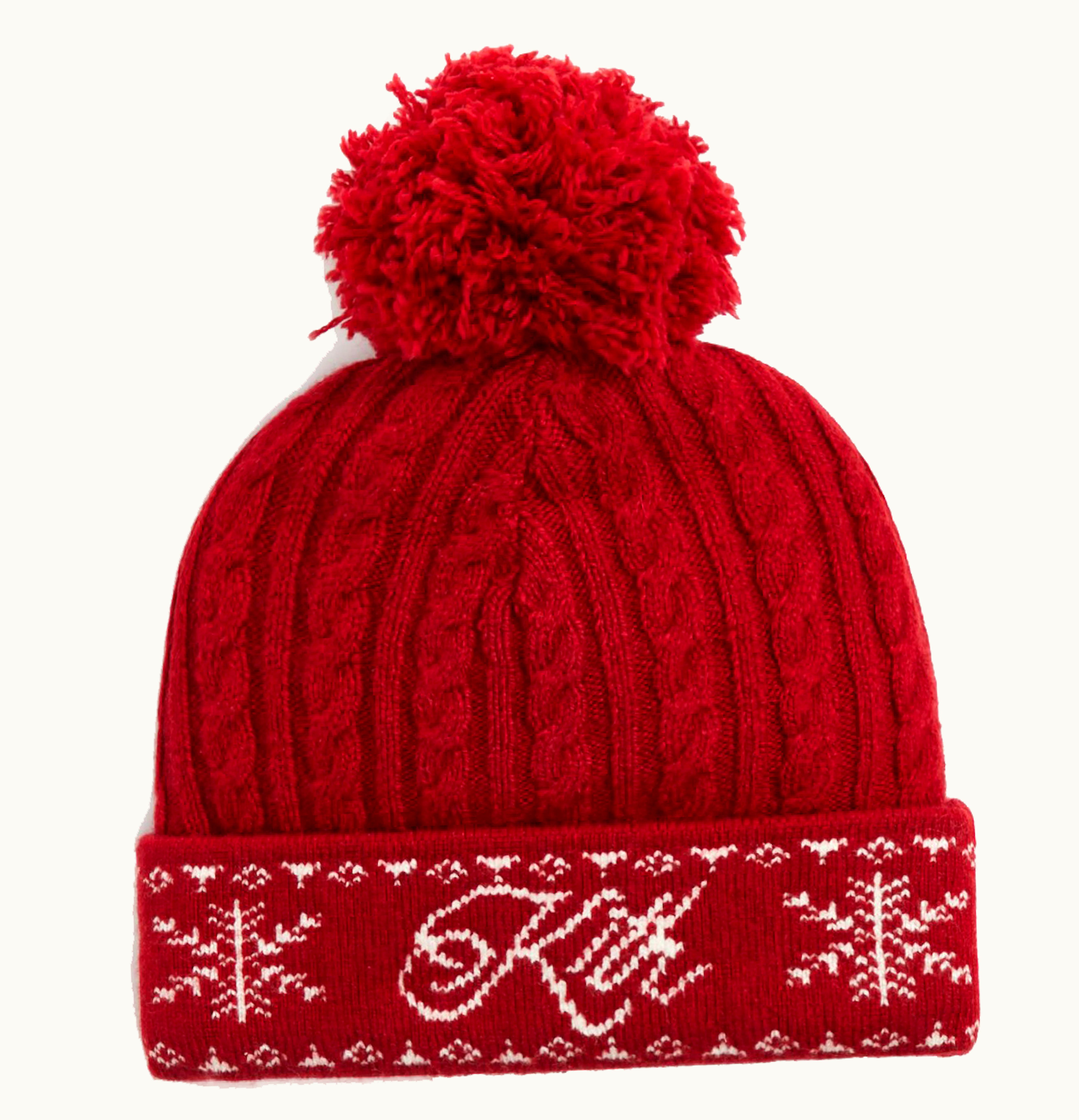 Kith Kith Kithmas Pom Beanie Red