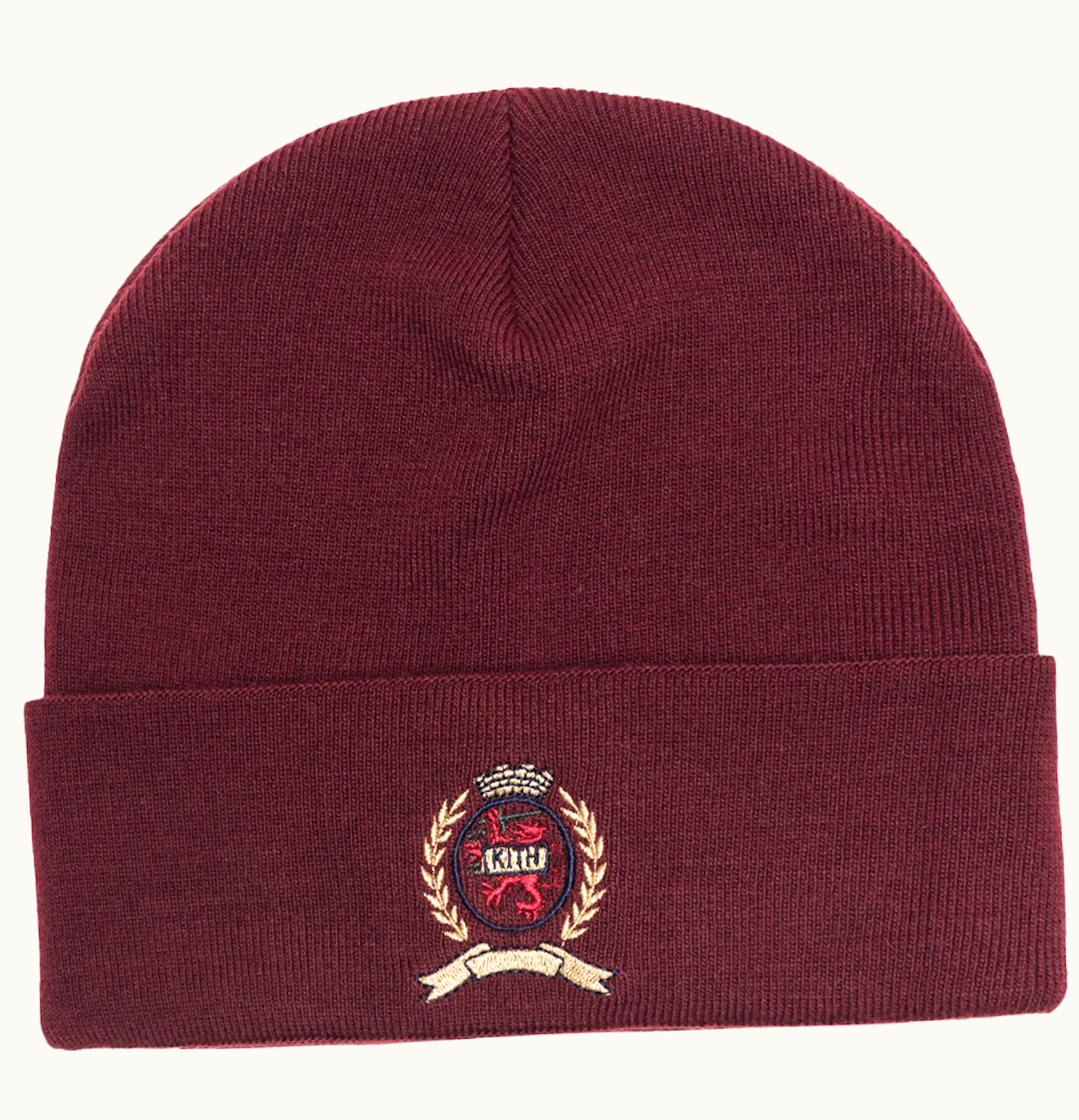 Kith Kith x Tommy Hilfiger Crest Beanie Burgundy