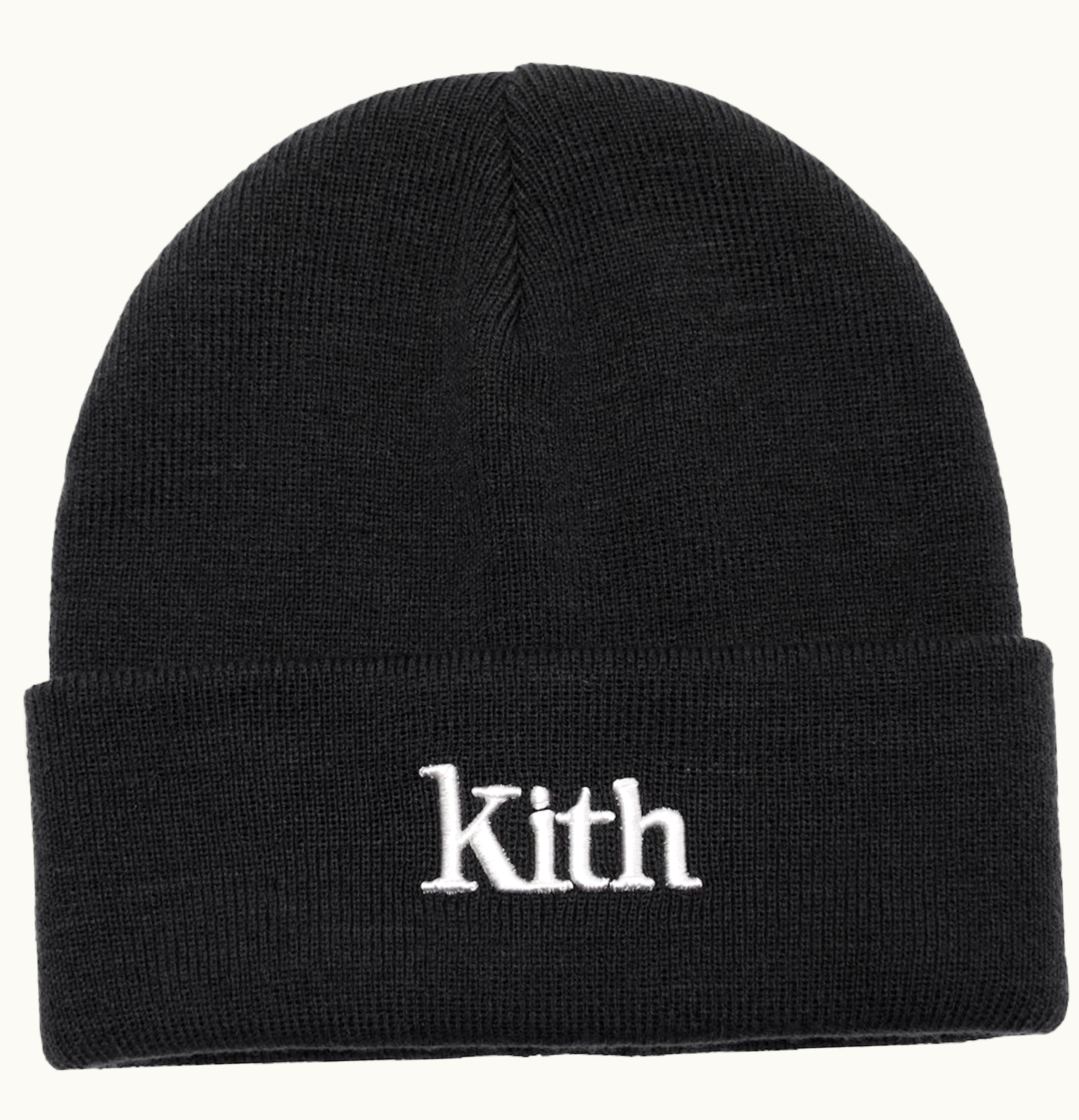 Kith Kith Serif Beanie Black