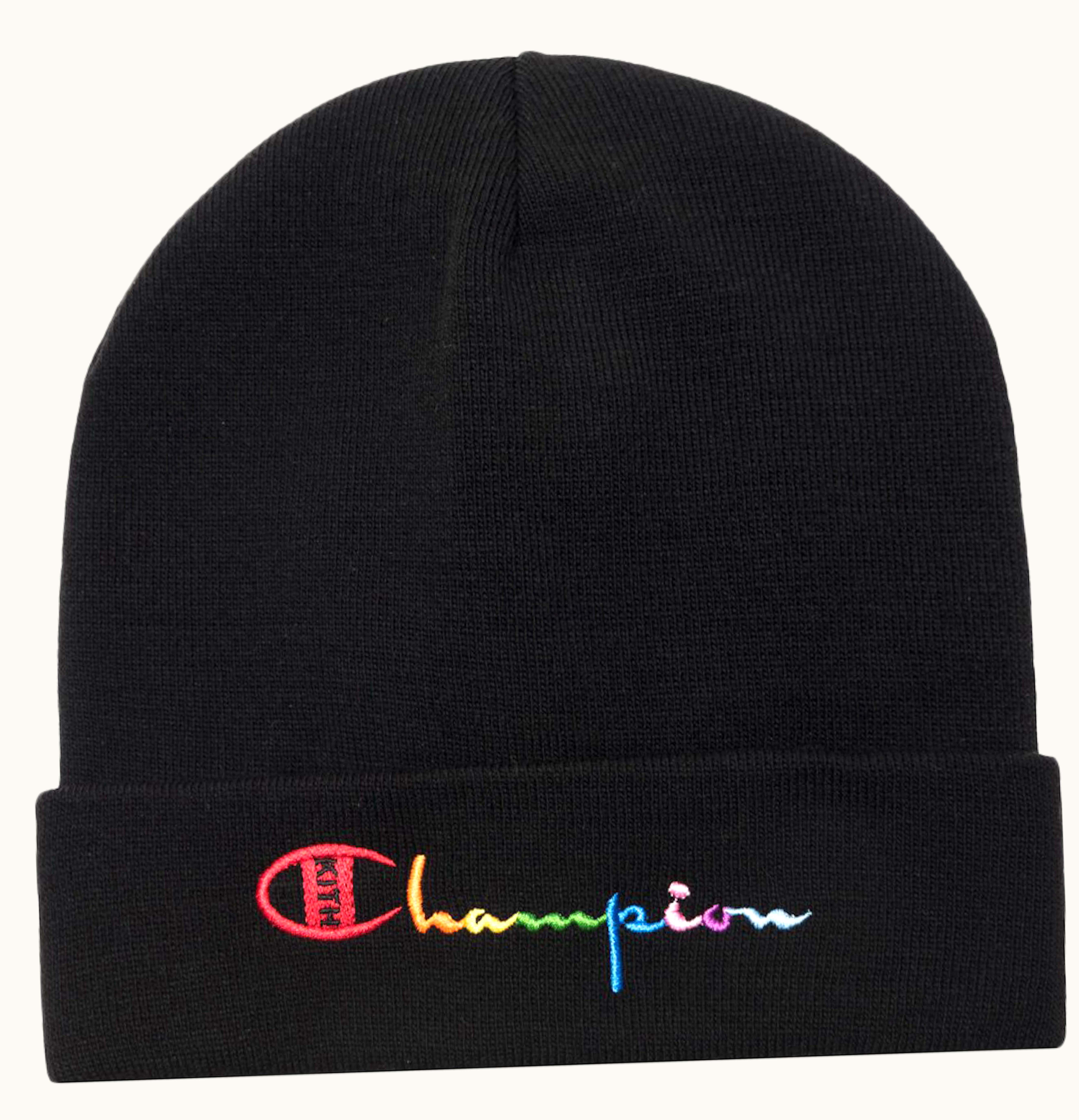 Kith Kith Champion Logo Beanie Black