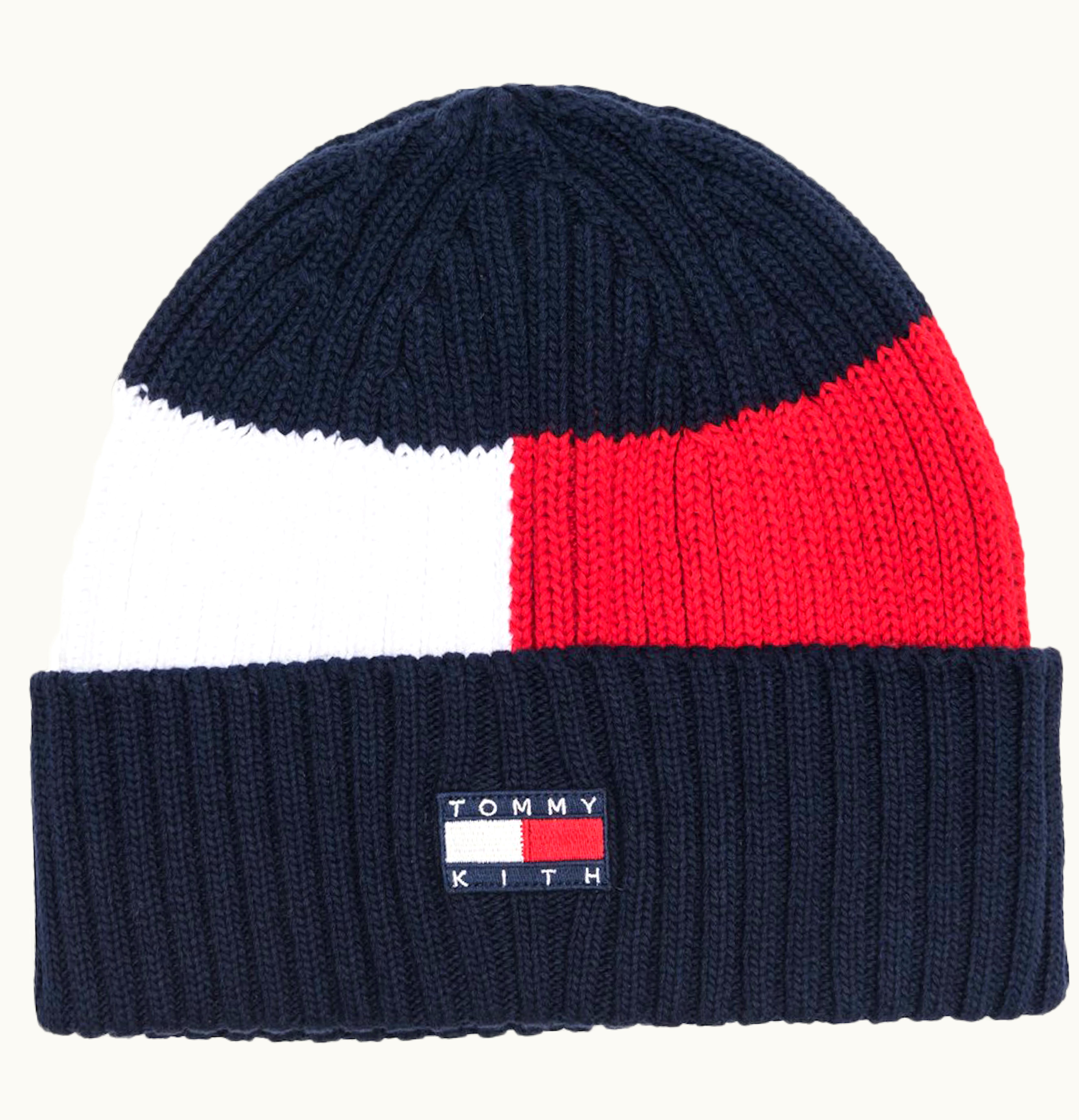 Kith Kith x Tommy Hilfiger Flag Beanie Navy