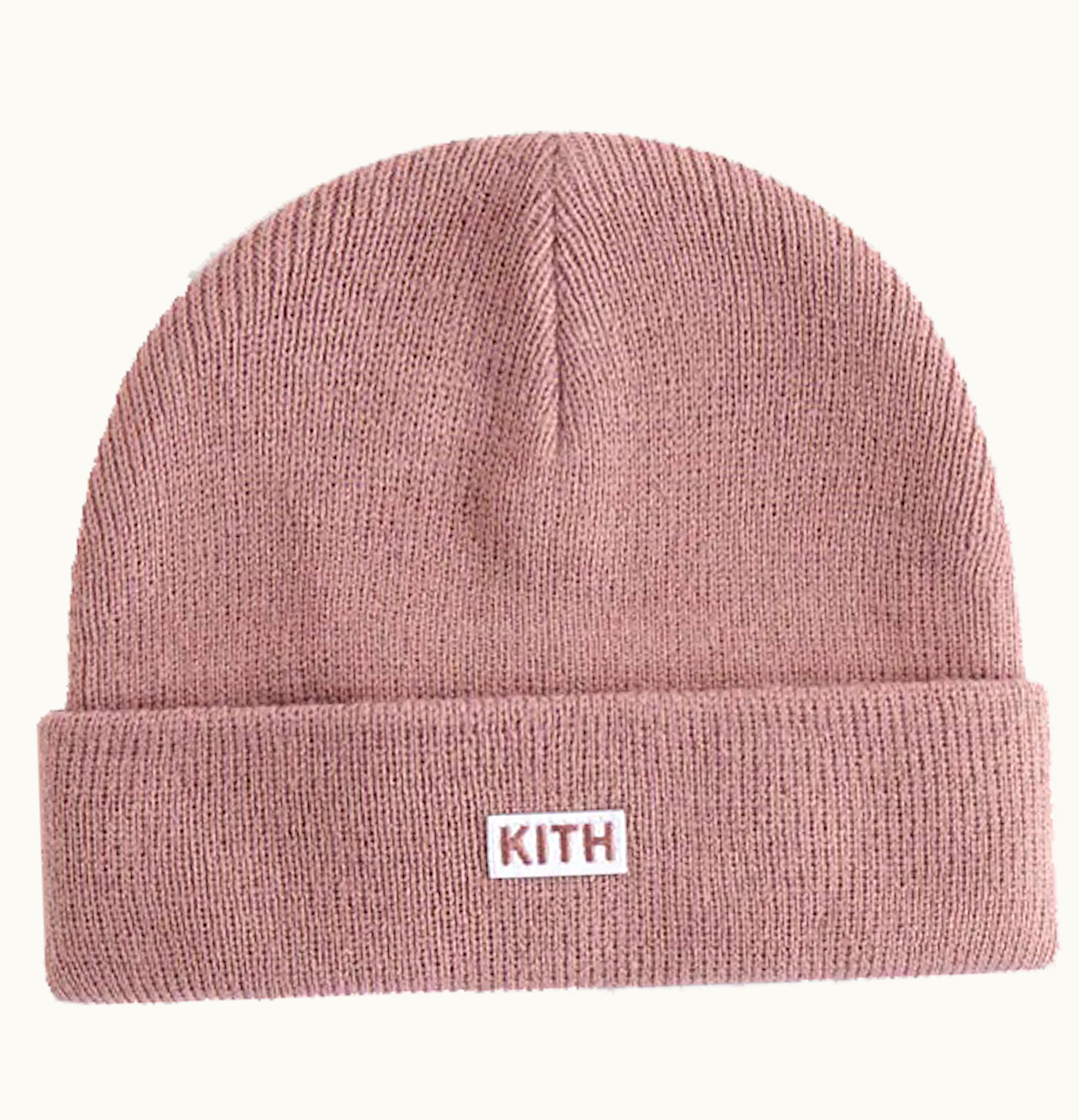 Kith Kith Kids Toddler Classic Logo Rib Beanie Dusty Mauve