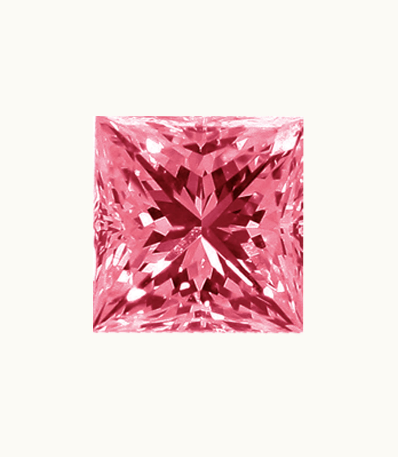 Loose Pink Diamonds Princess Loose Pink Diamonds Color W - Clarity I2 - Cut Excellent - Shape Princess