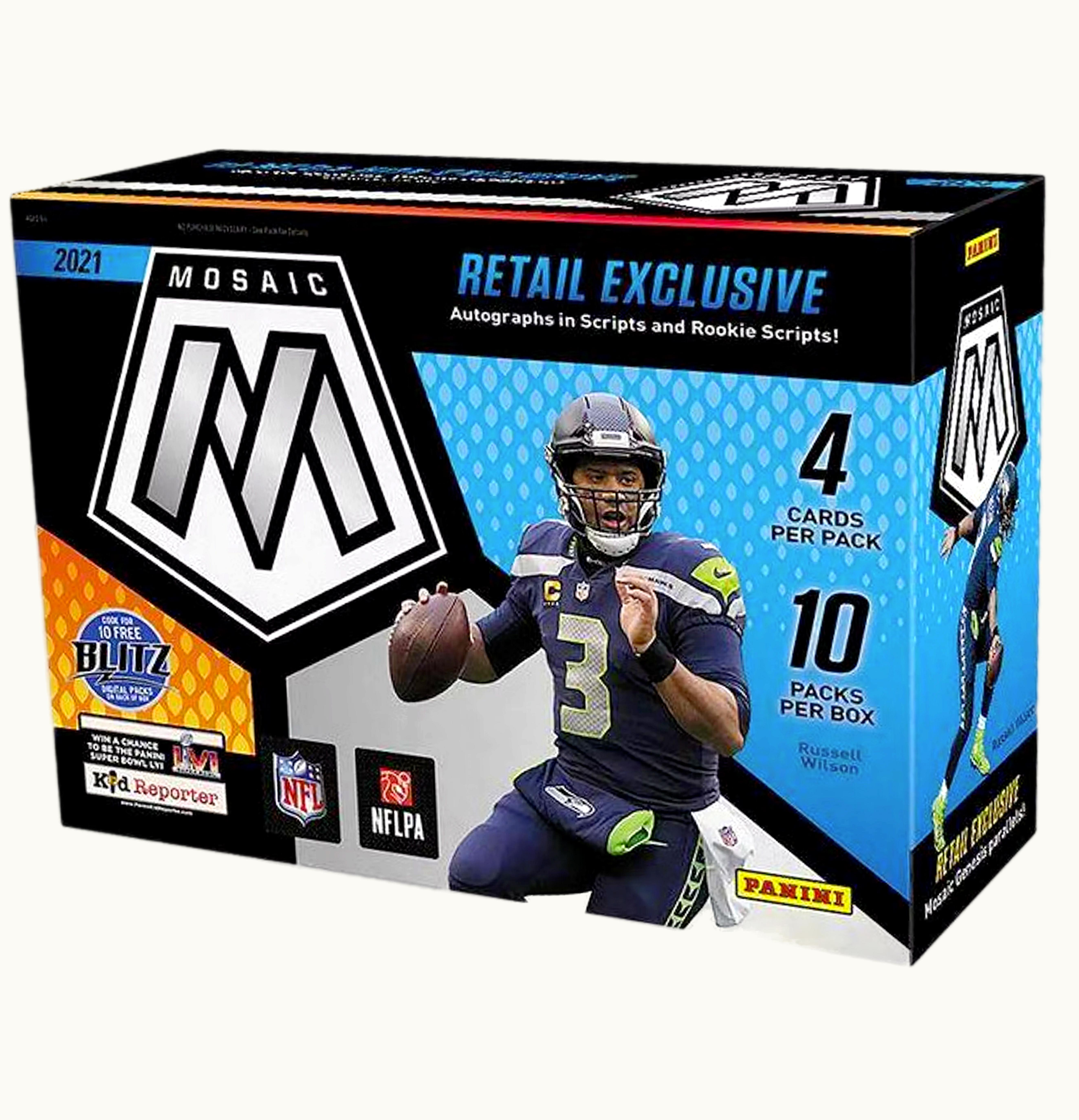 Panini 2021 Panini Mosaic Football Mega Box Retail Exclusive