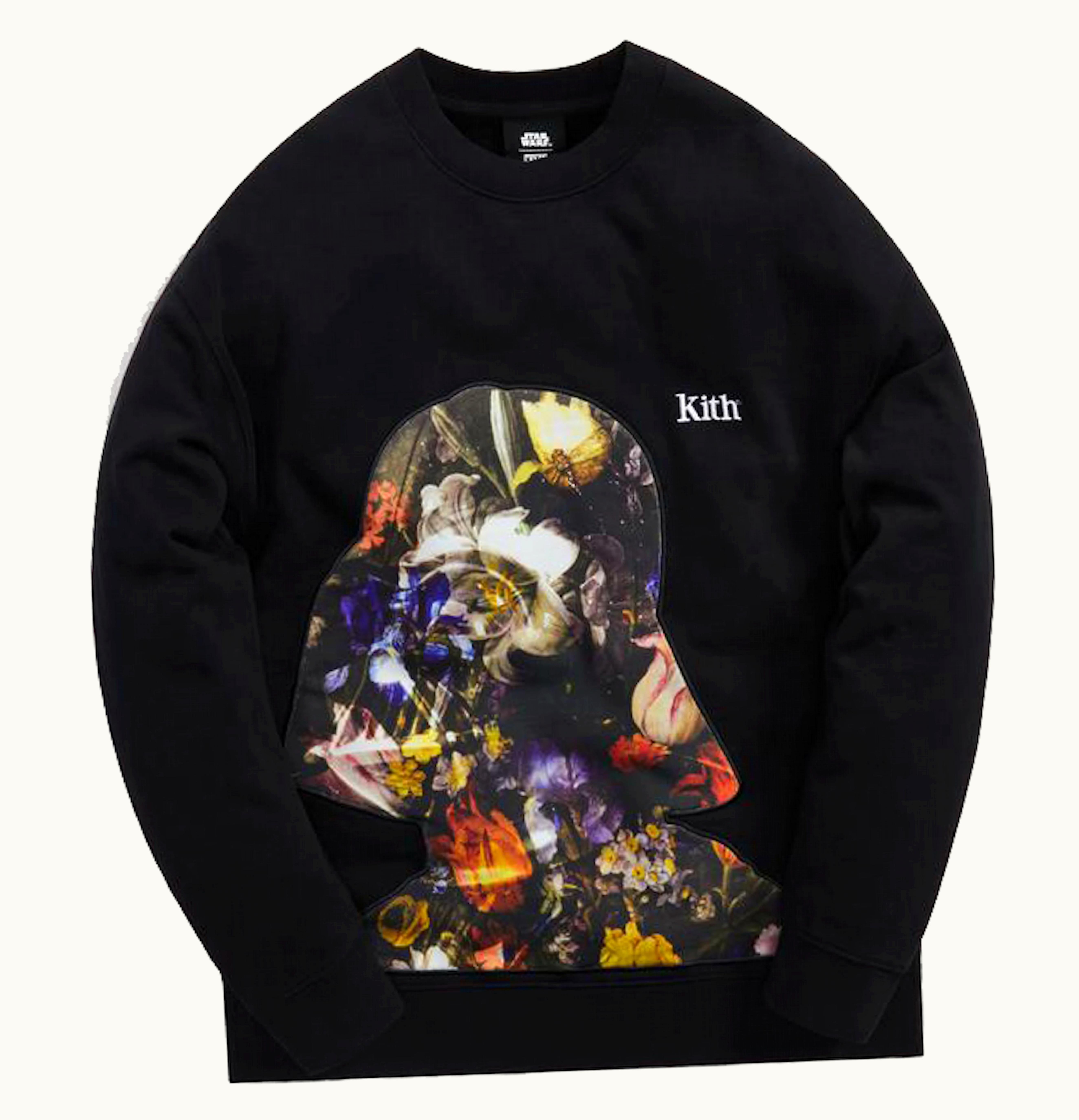 Kith Kith Star Wars Floral Vader Crewneck Black