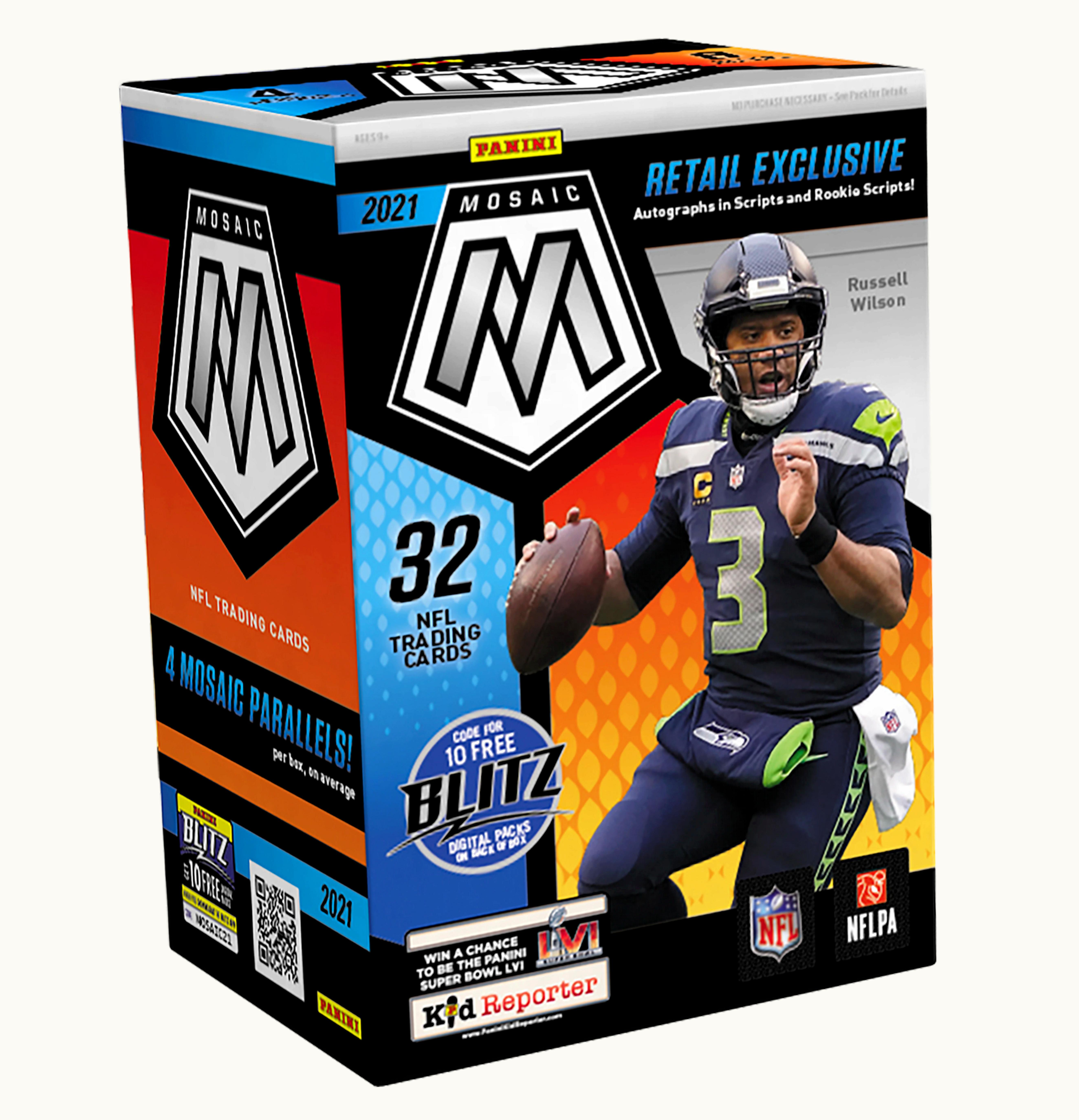 Panini 2021 Panini Mosaic Football Blaster Box Retail Exclusive
