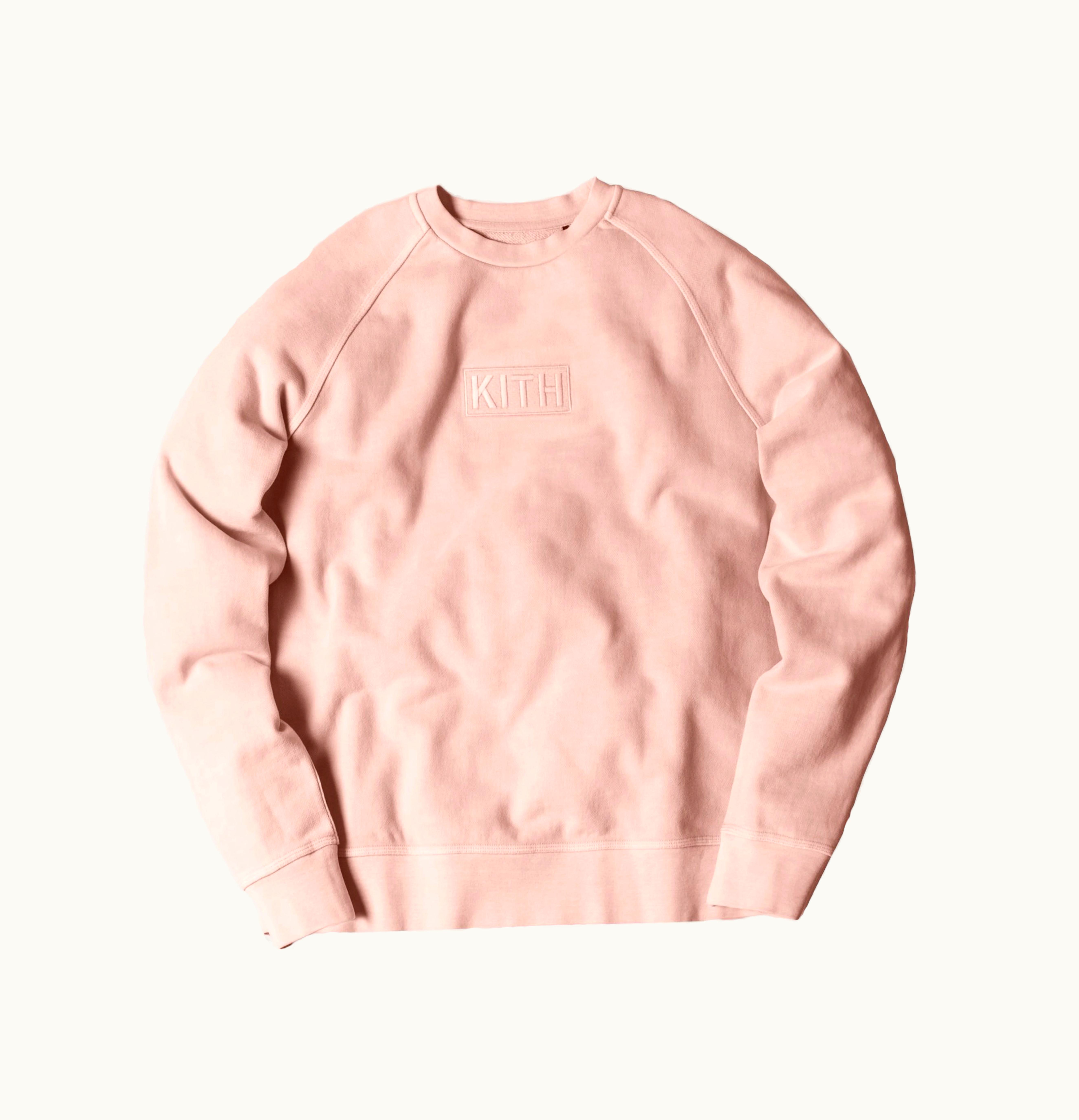 Kith Kith Classic Logo Crewneck Pink