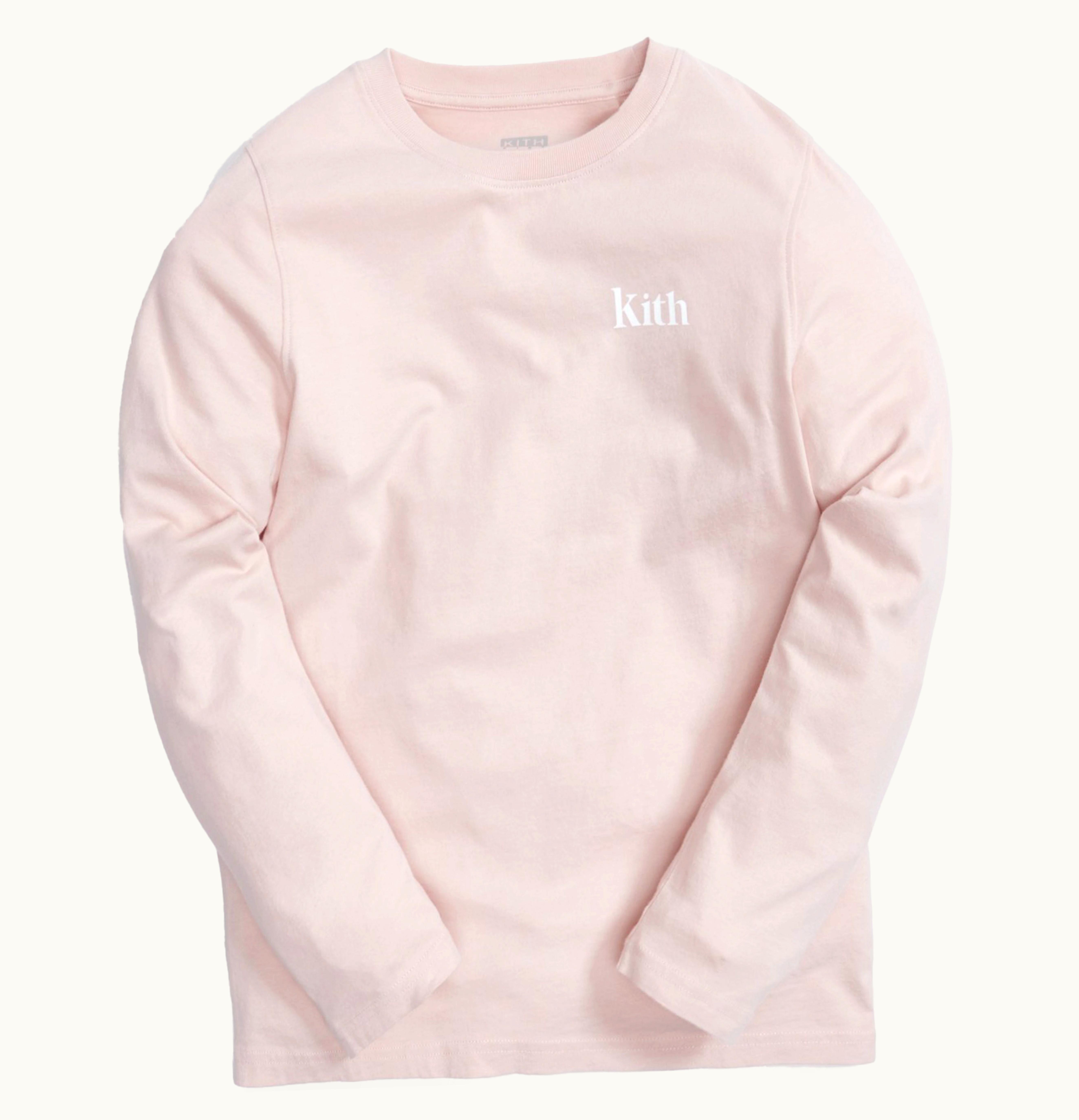 Kith Kith Kids Classic Serif L S Tee Pink