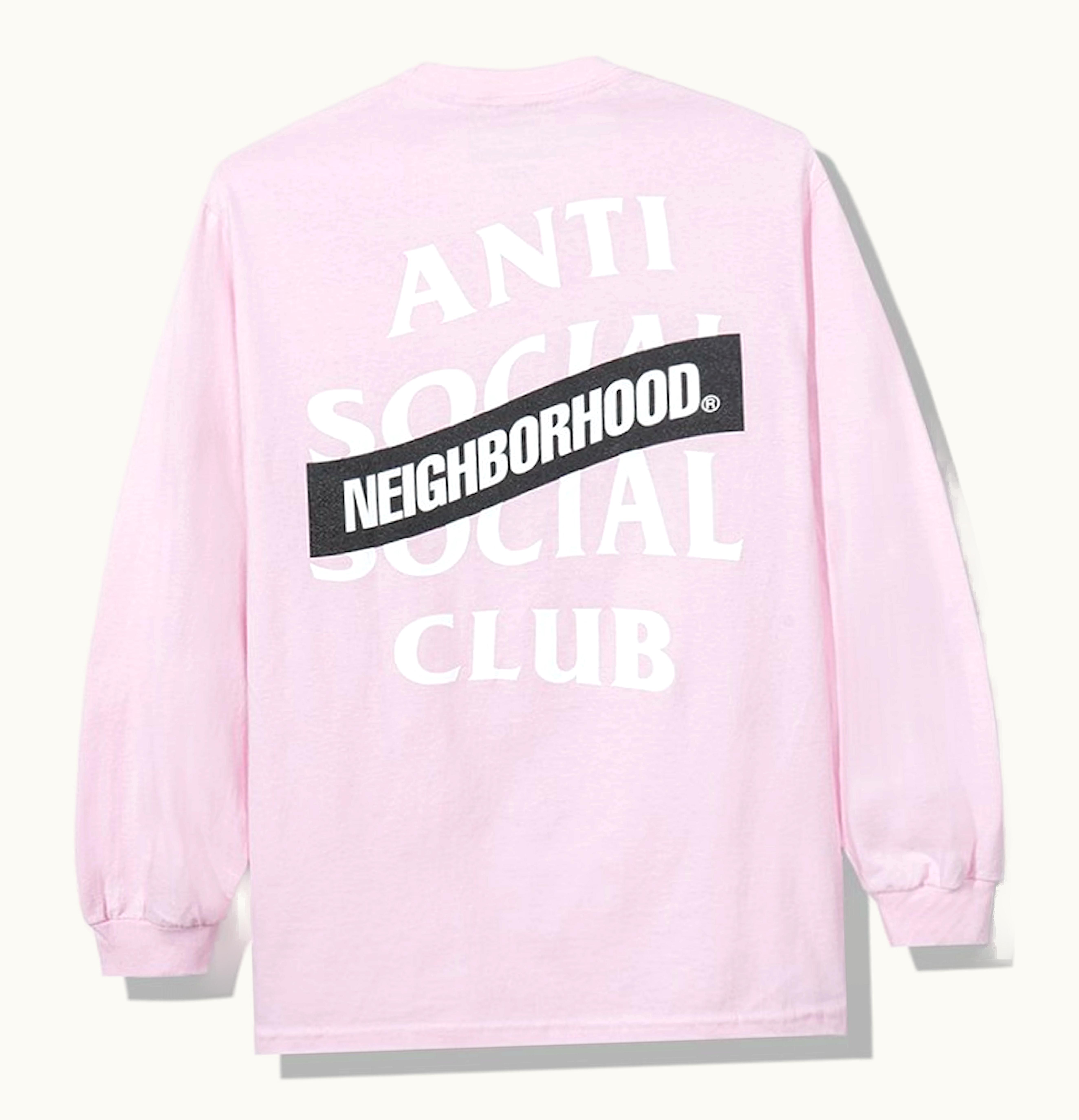 Anti Social Social Club Anti Social Social Club x Neighborhood AW05 Pink Long Sleeve Tee Longsleeve Tee Pink
