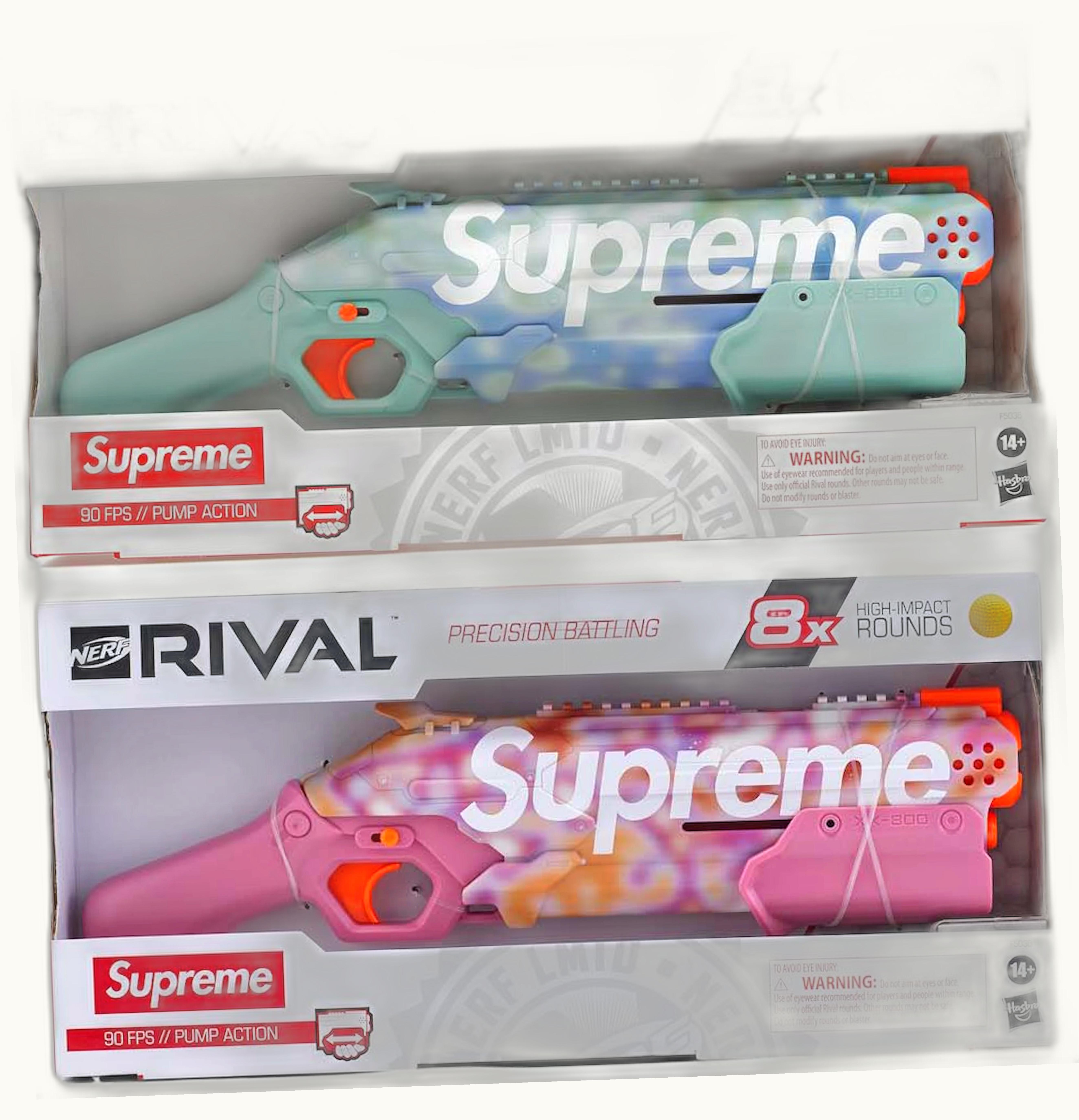 Supreme Supreme Nerf Rival Takedown Blaster Set Blue Pink