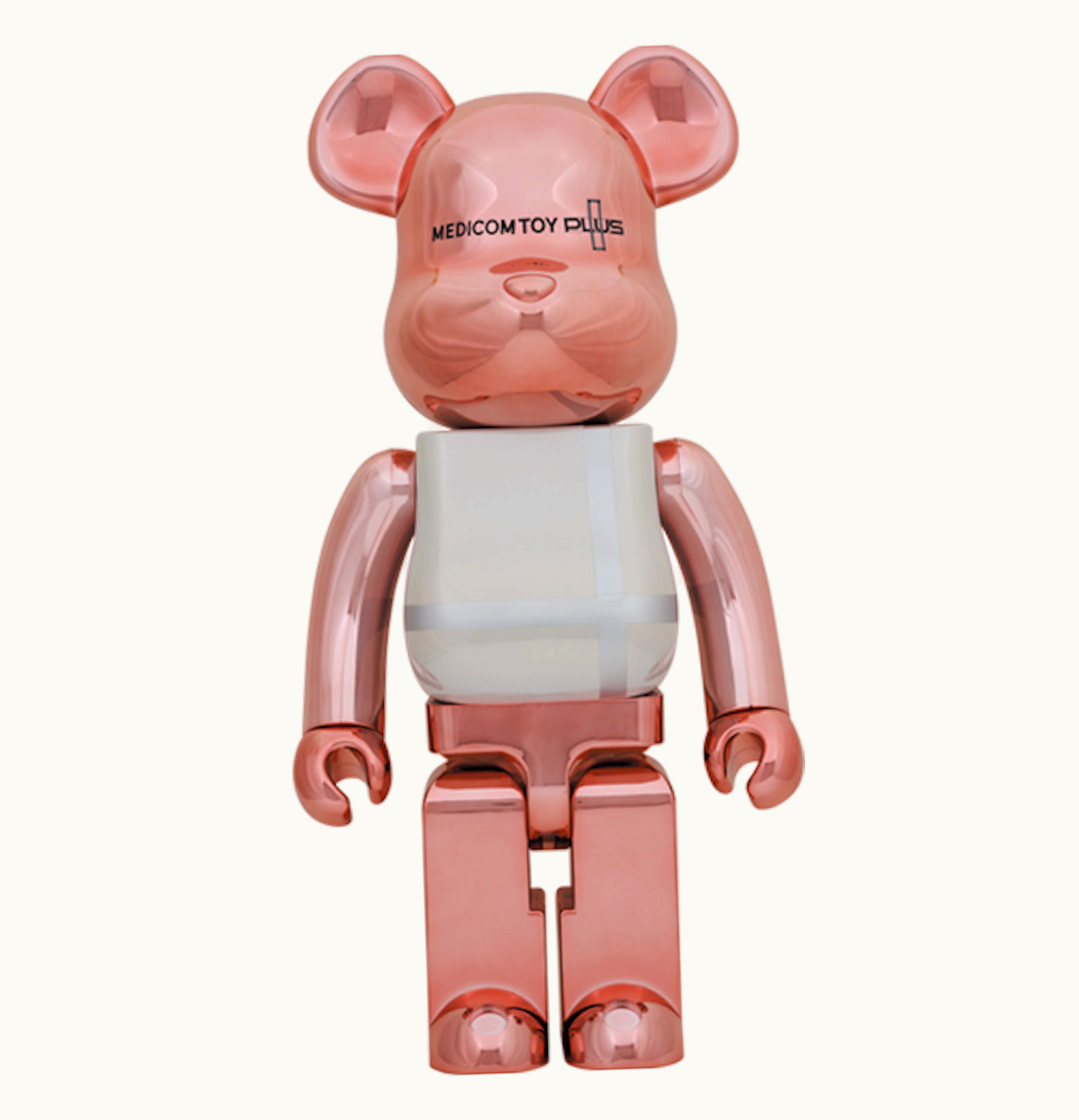 Bearbrick Bearbrick Medicom Toy Plus 1000 Pink Gold Chrome Ver