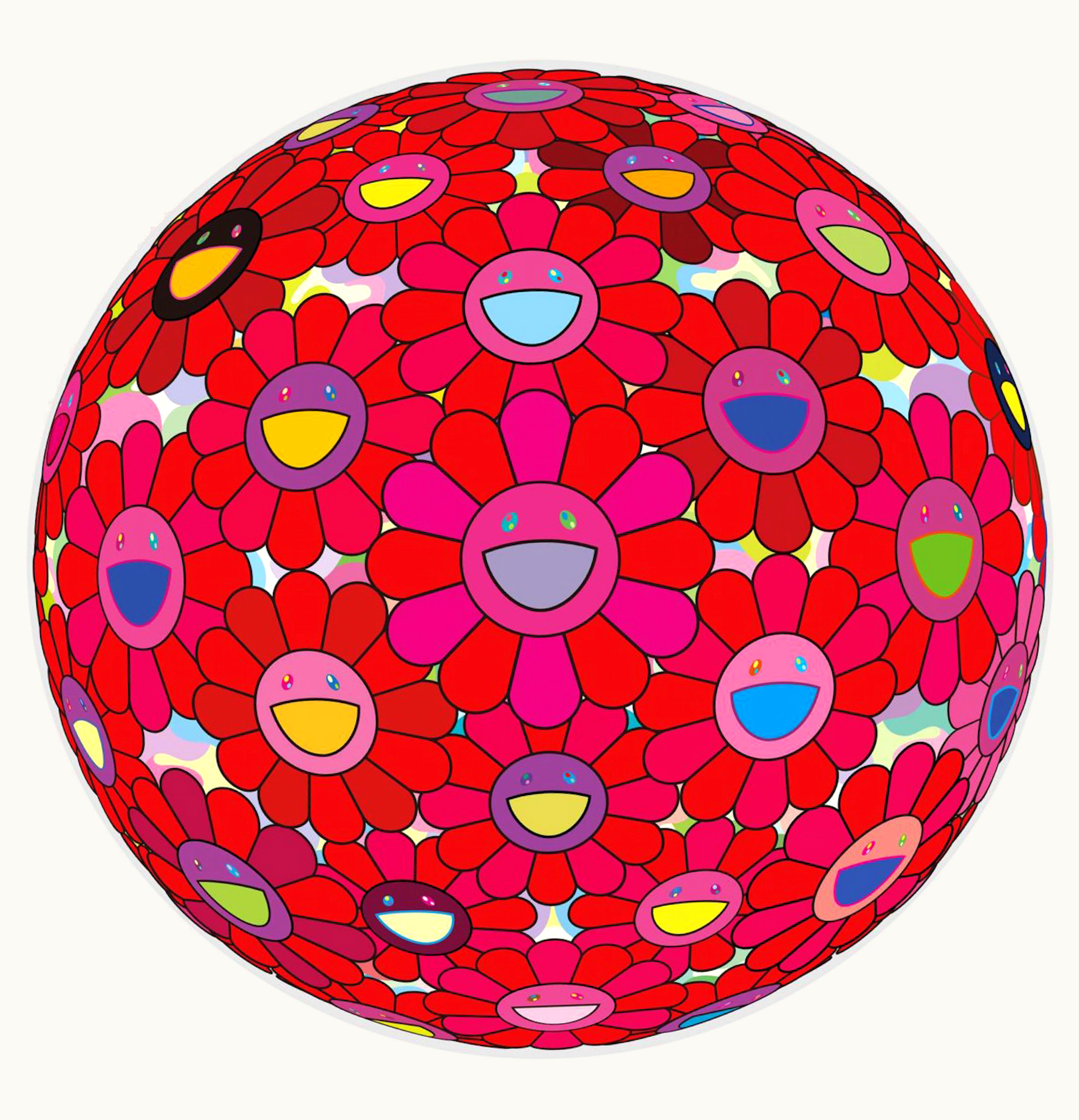 Takashi Murakami Takashi Murakami Lets Give Our Heart Print Signed Edition of 300 Pink