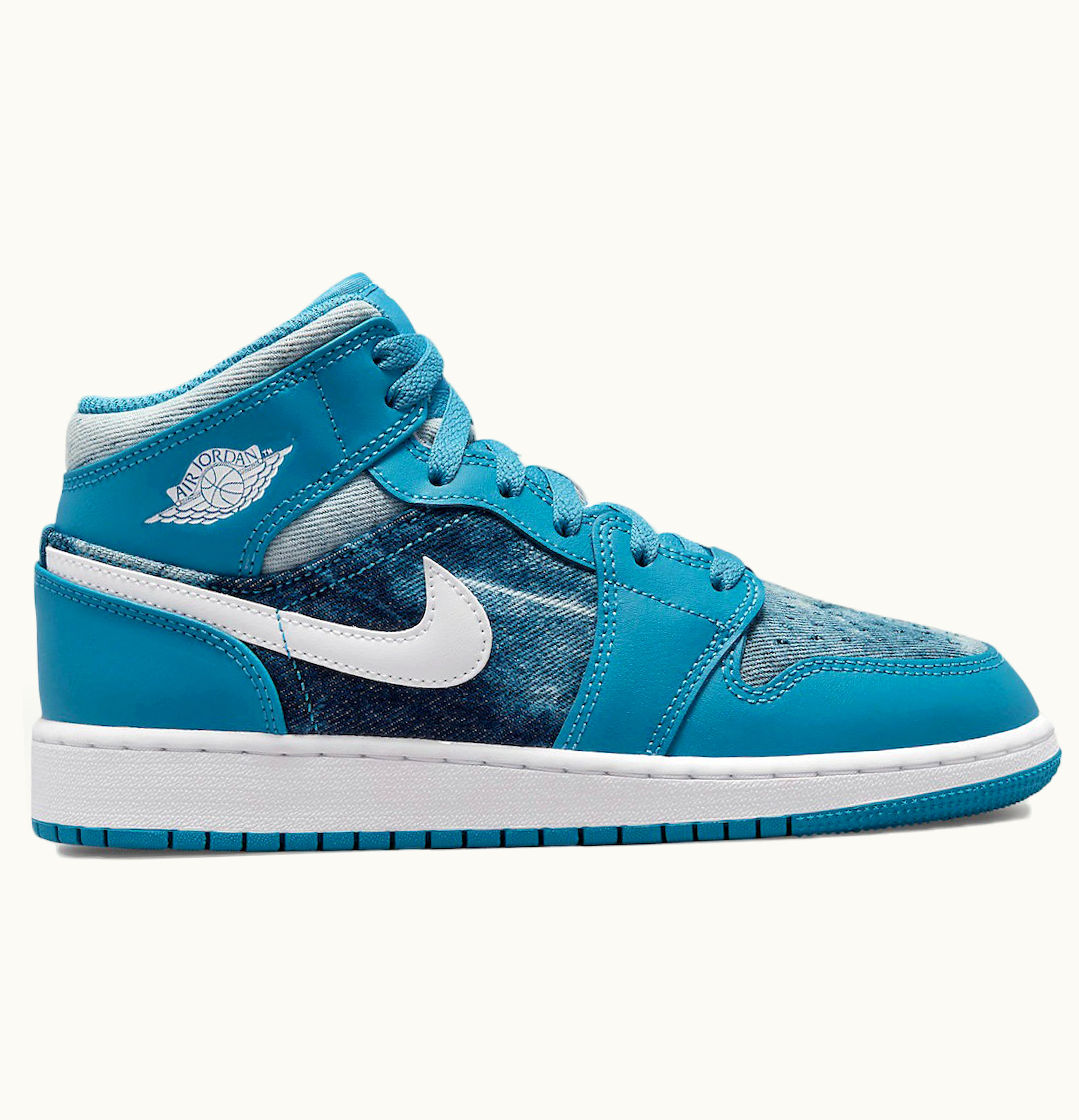 Jordan Air Jordan 1 Mid Washed Denim GS