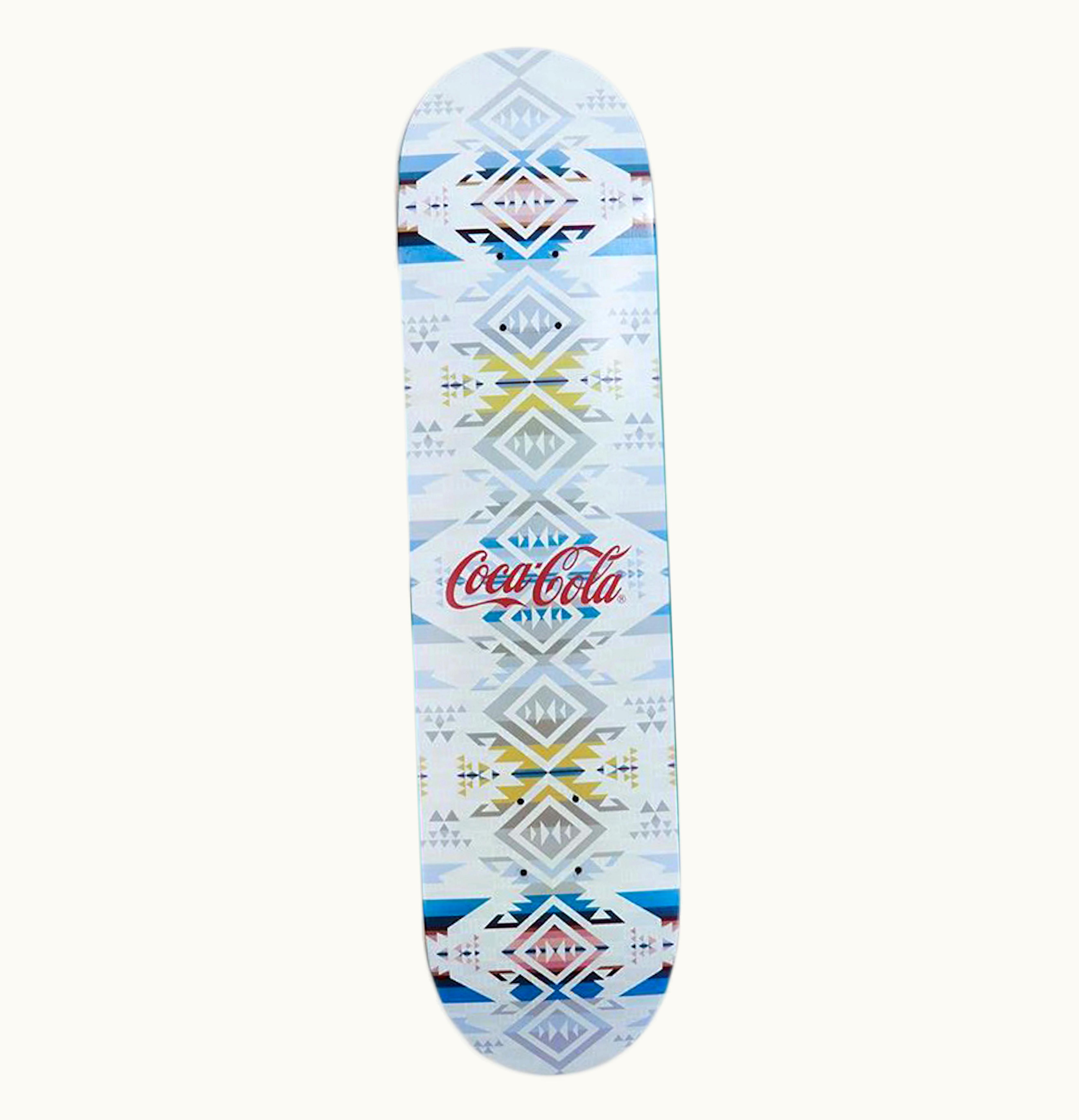 Kith Kith x Coca Cola Pendleton Skateboard Deck White Sand