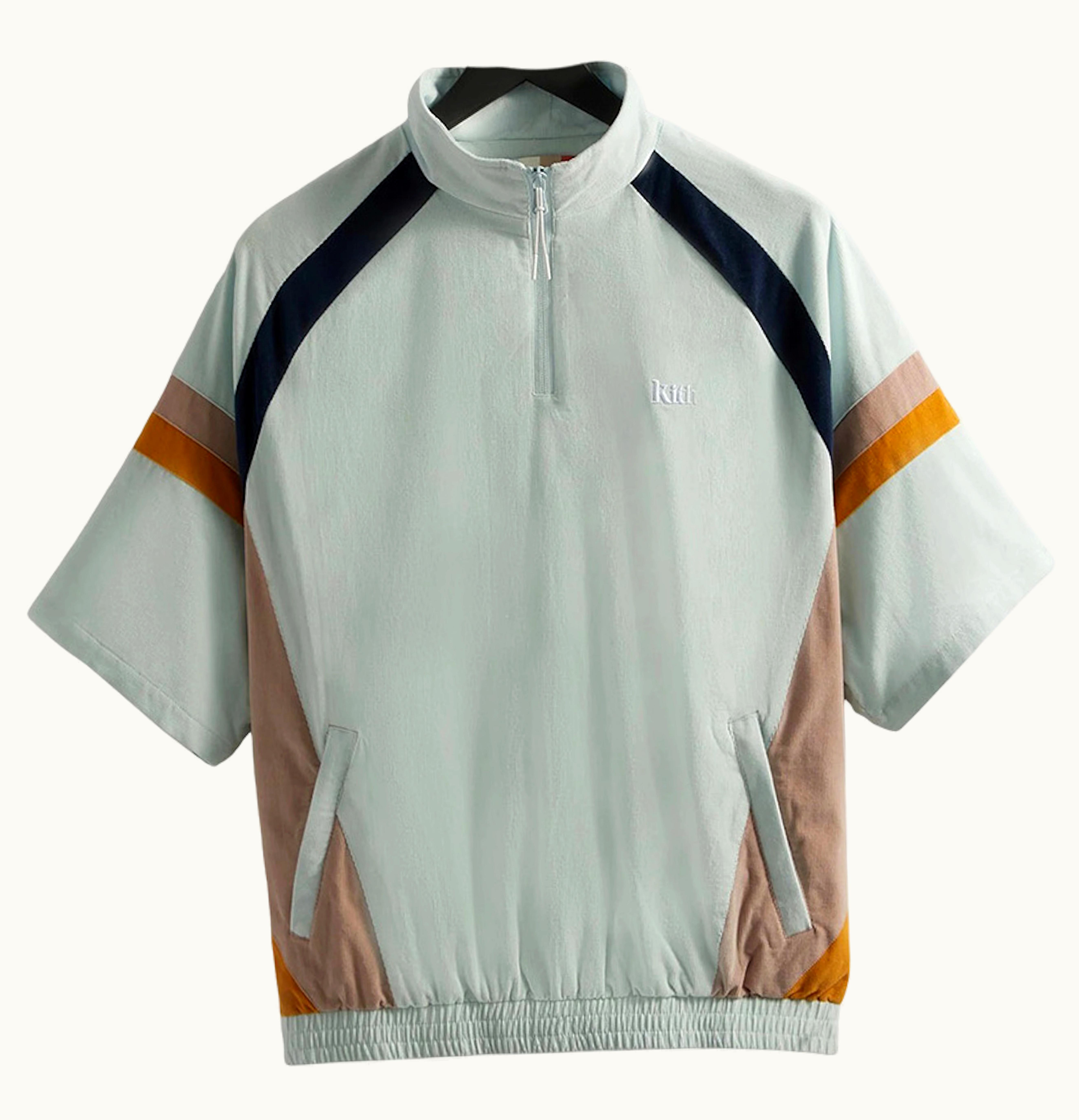 Kith Kith Mixed Micro Cord Linden Retro Quarter Zip Glisten
