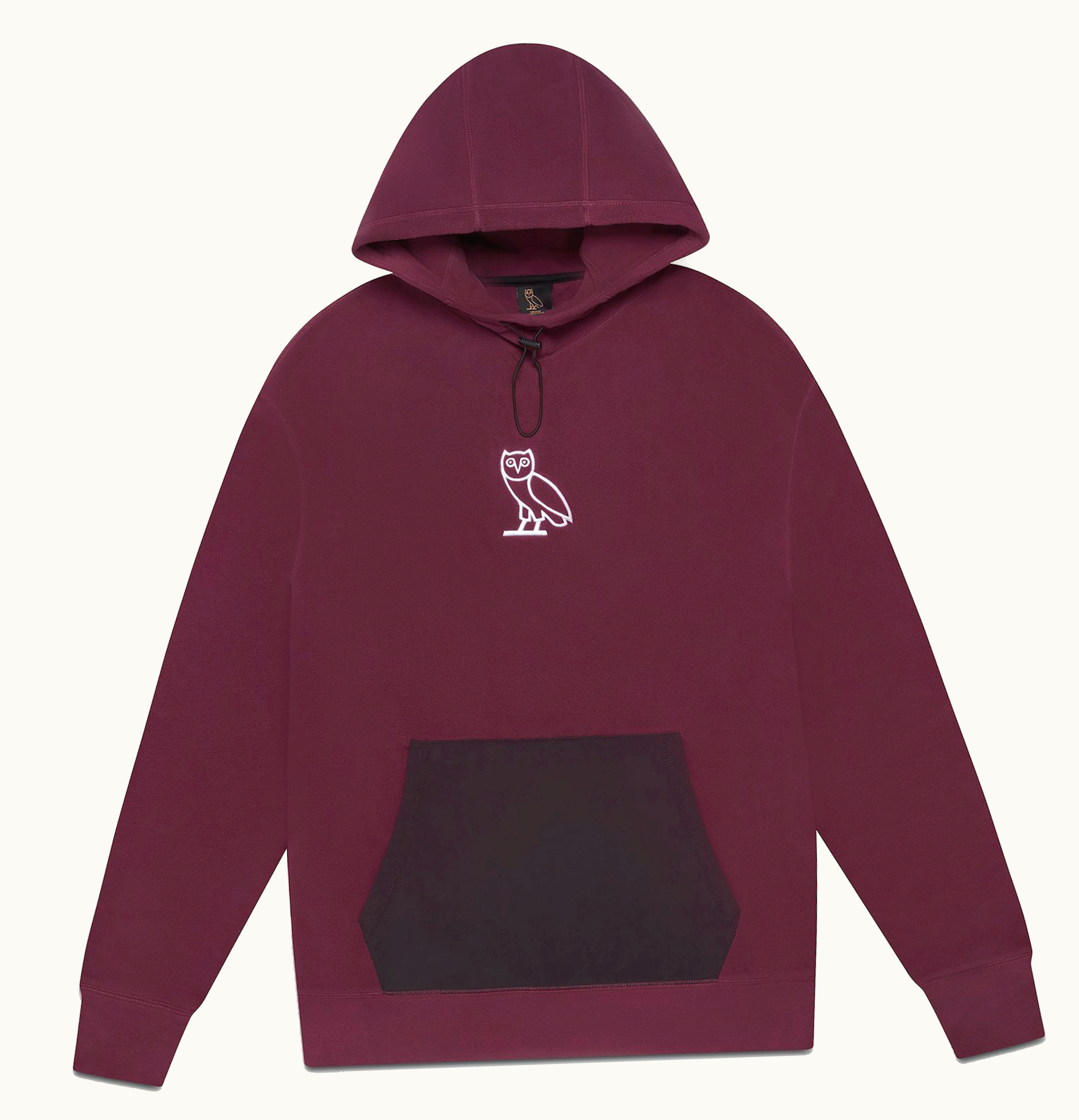 OVO OVO x Polartec Microfleece Hoodie Burgundy