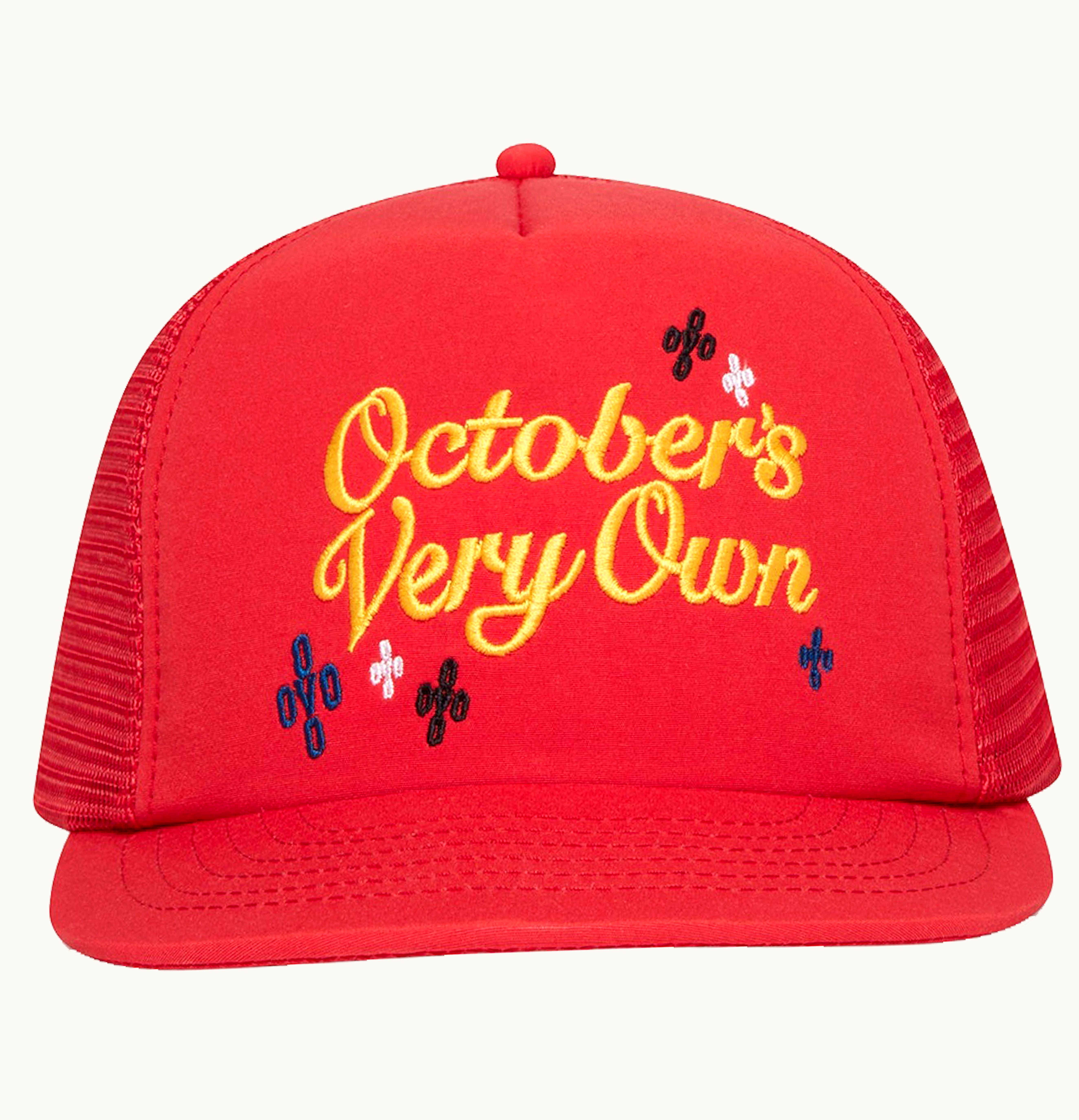 OVO OVO Pom Pom Trucker Hat Red