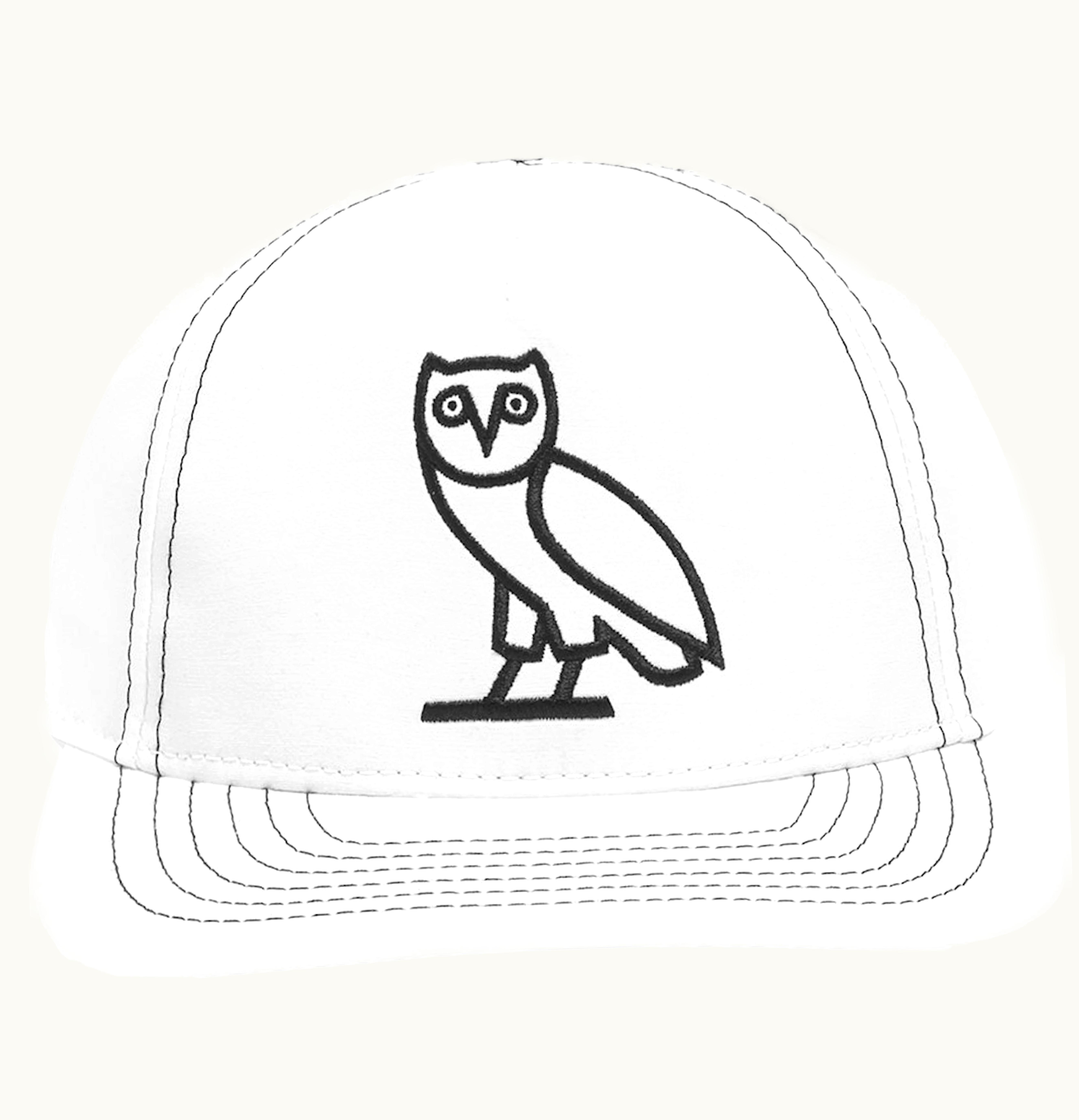 OVO OVO Contrast Stitch Snapback Hat White