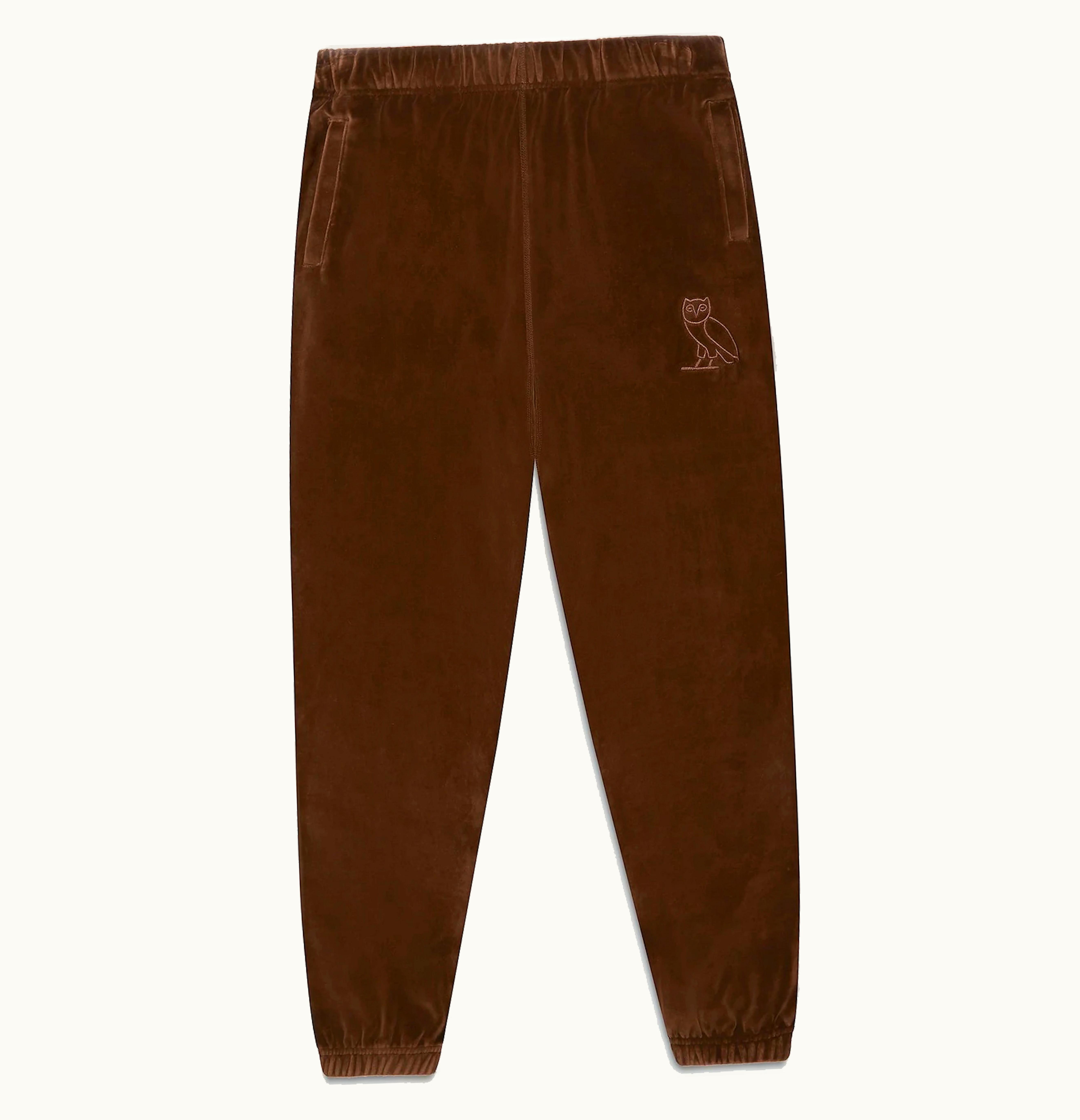 OVO OVO Velour Track Pant Brown