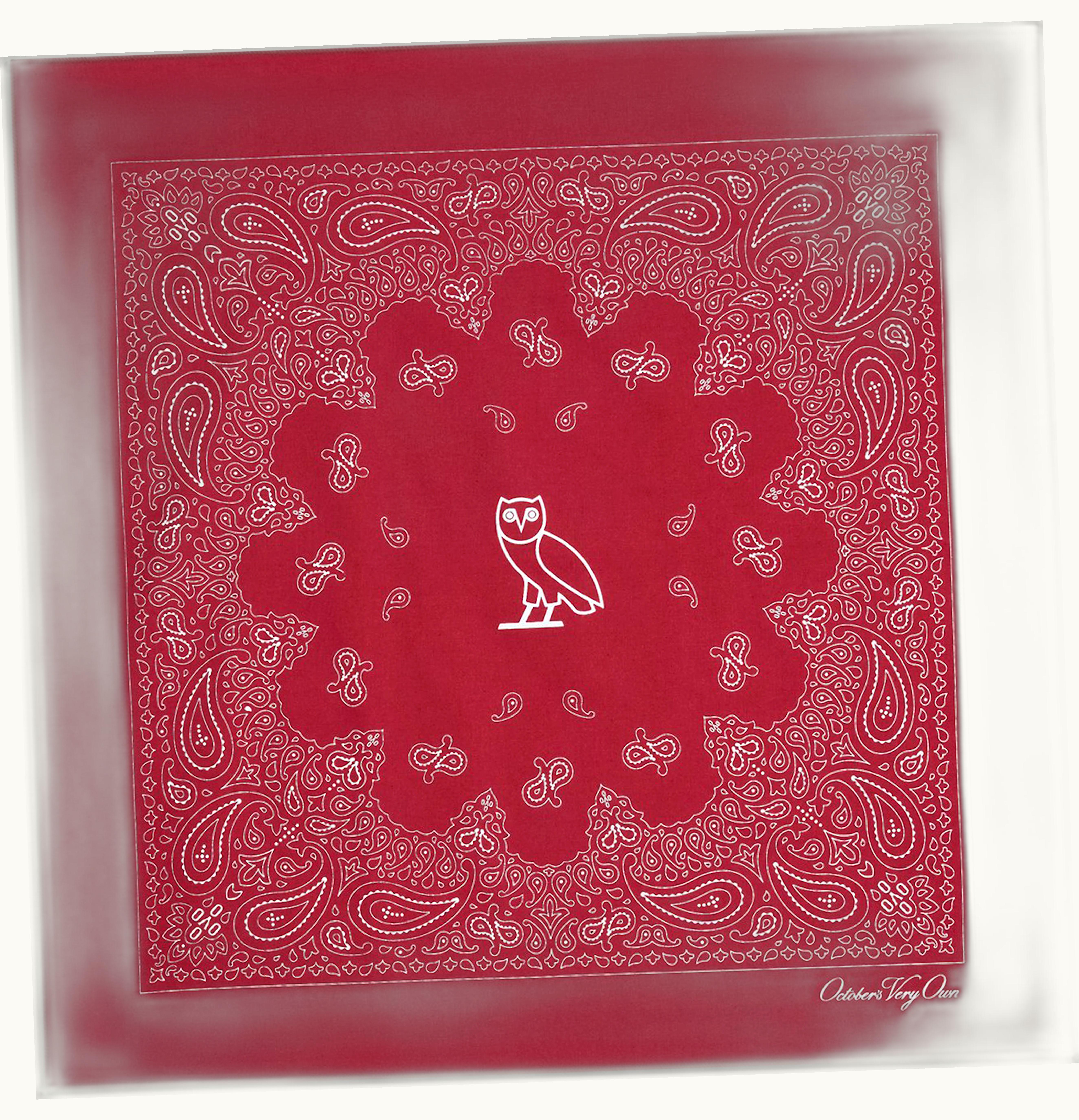 OVO OVO Logo Bandana Burgundy