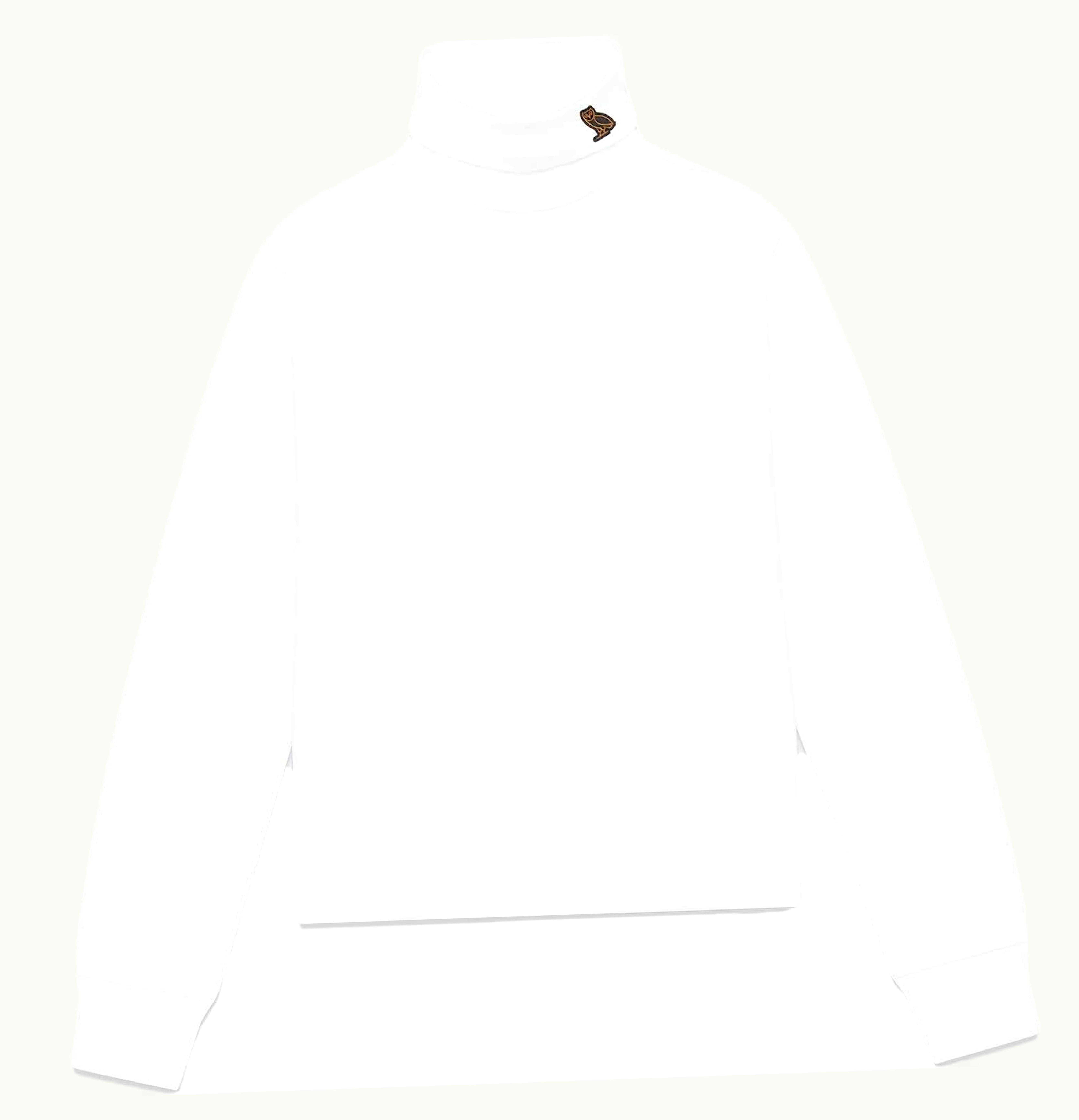 OVO OVO Logo Turtleneck White