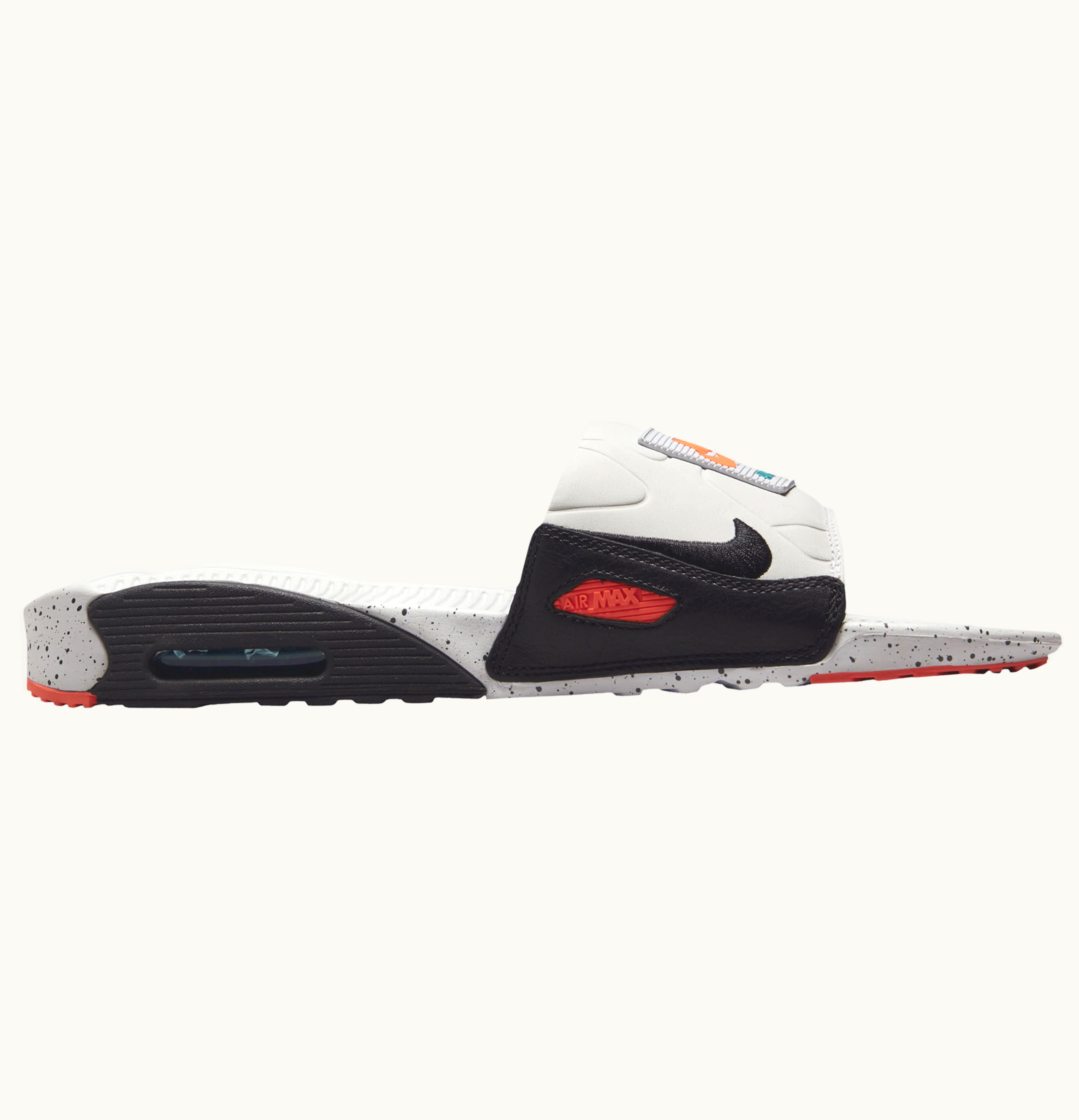 Nike Nike Air Max 90 Slide White Turf Orange Speckled
