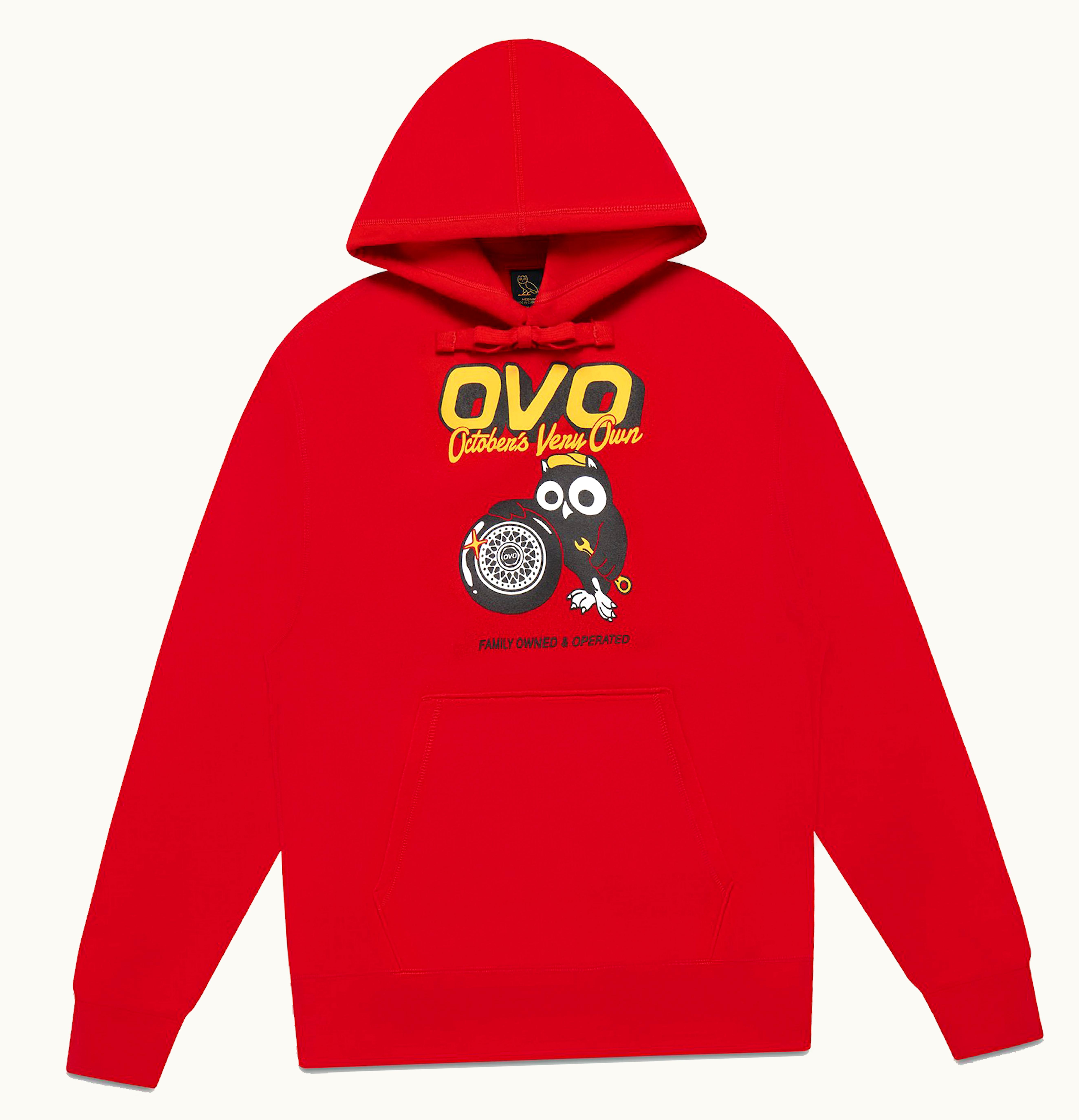 OVO OVO Mechanic Owl Hoodie Red