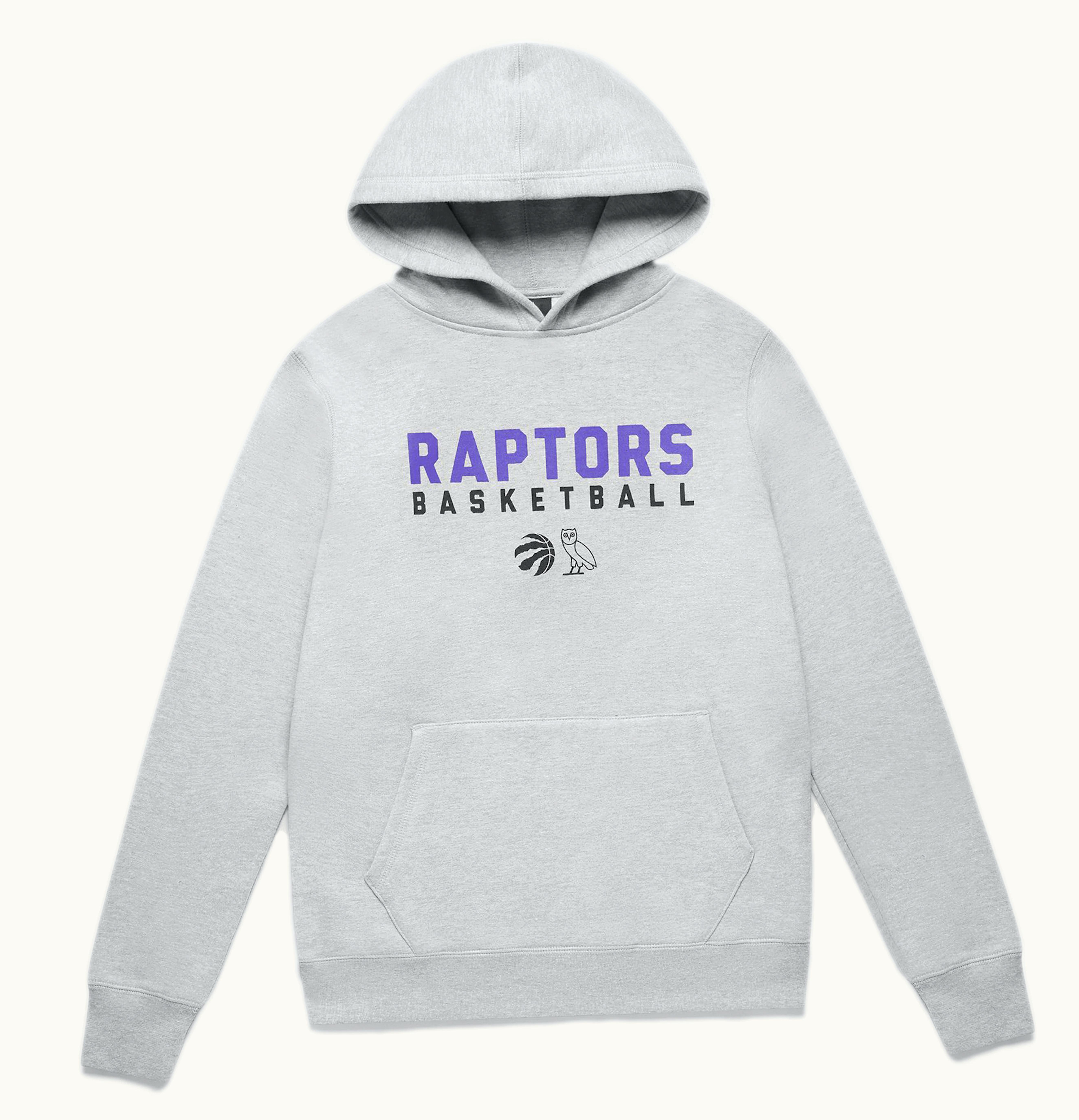 OVO OVO x Raptors Pre Game Hoodie Grey