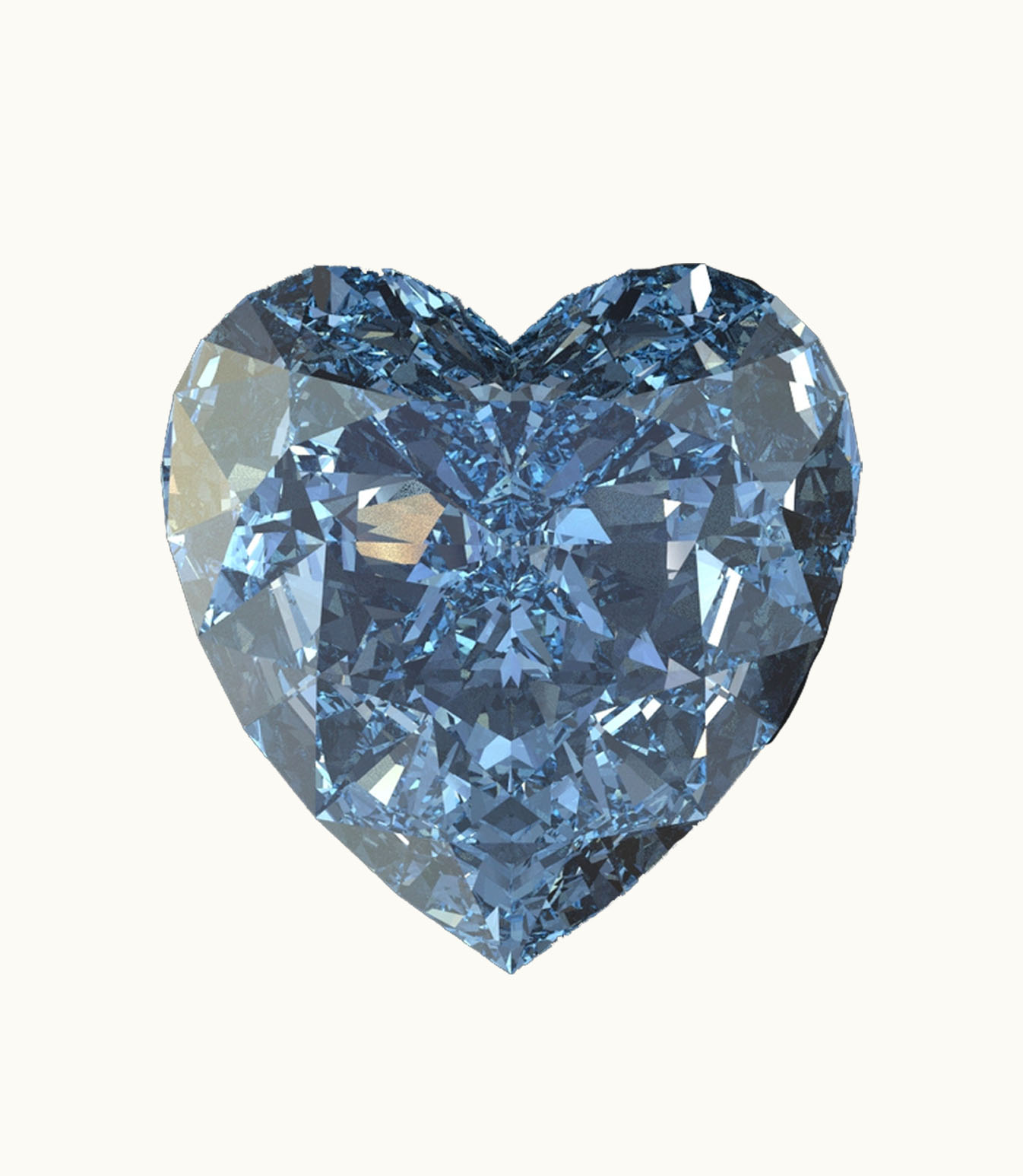 Loose Blue Diamonds Heart Loose Blue Diamonds Color K - Clarity SI1 - Cut Poor - Shape Heart