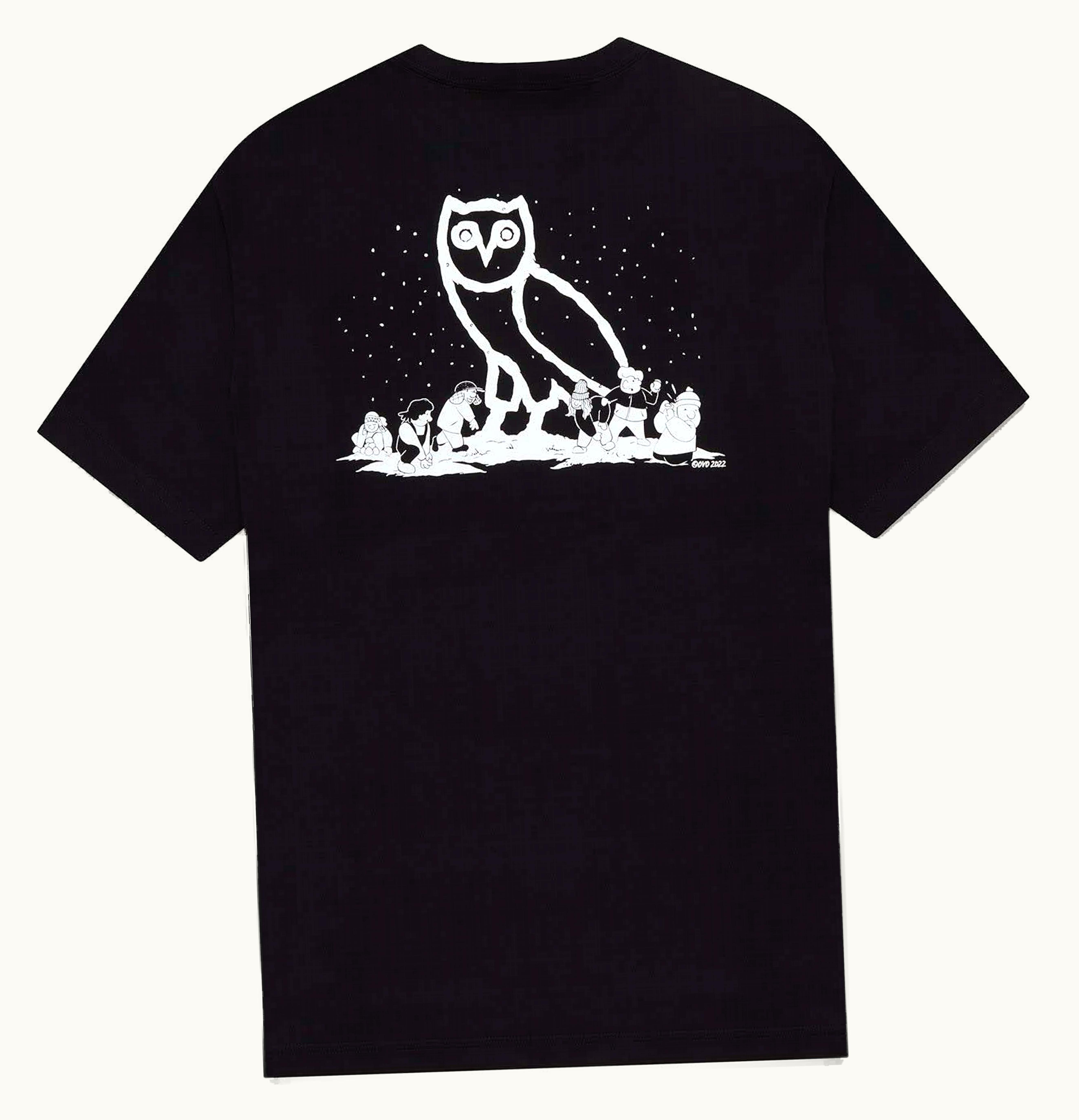 OVO OVO Snow Owl T Shirt Black