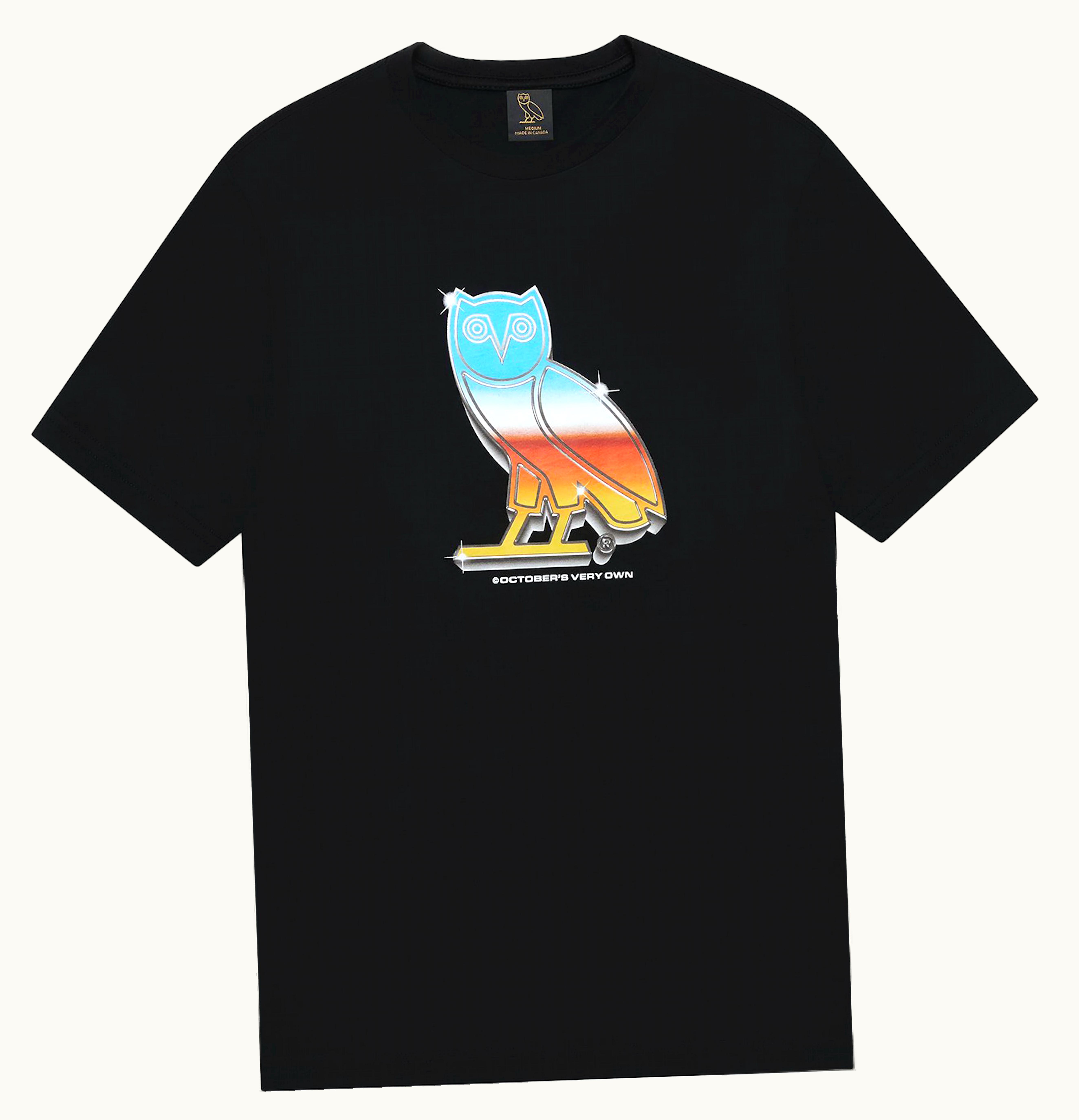 OVO OVO Chrome Owl T Shirt Black