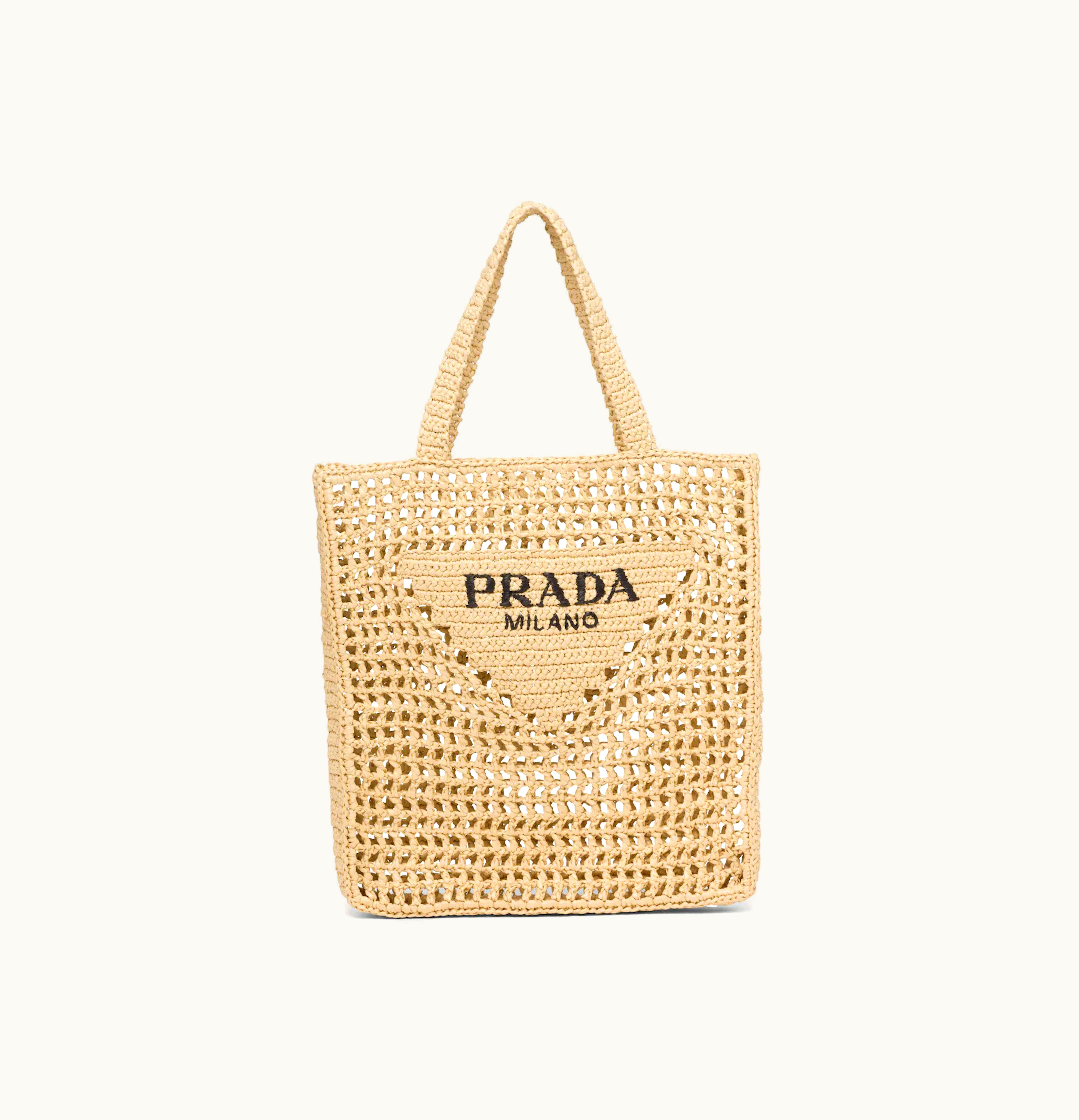 Prada Prada Raffia Tote Bag Tan