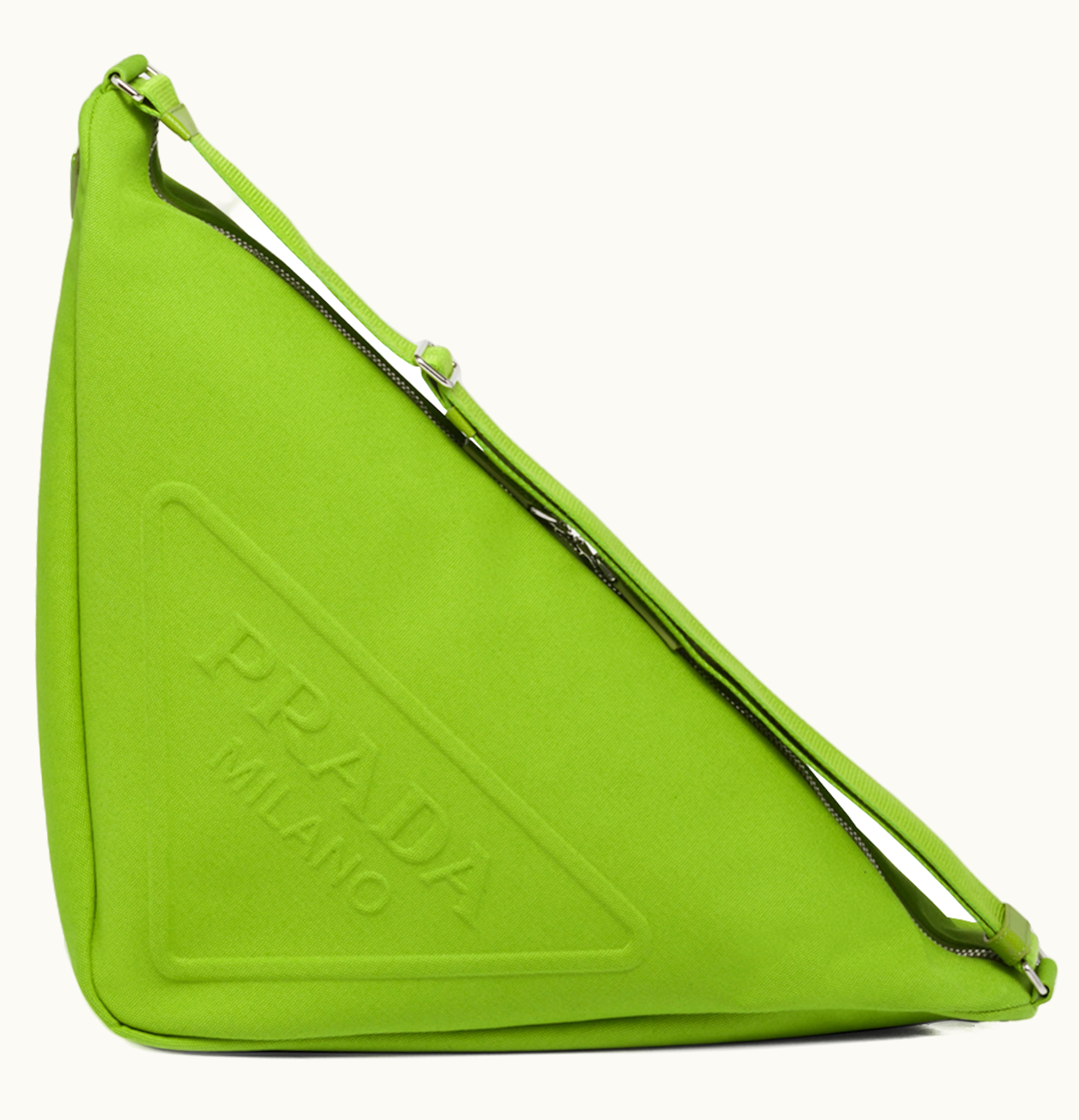 Prada Prada Canvas Triangle Bag Fern Green