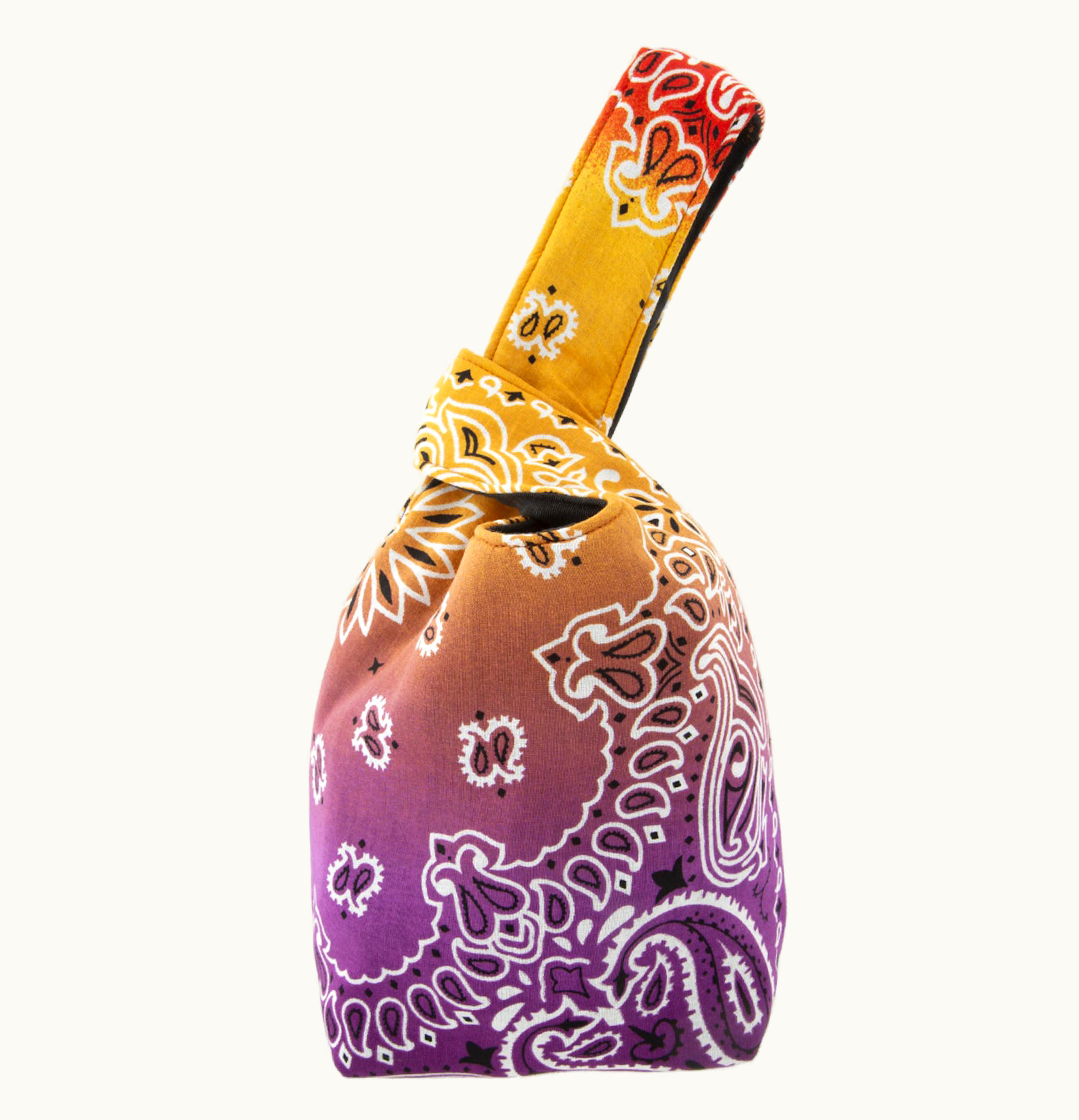 Yaito Yaito Tie Dye Paisley Knot Bag Purple