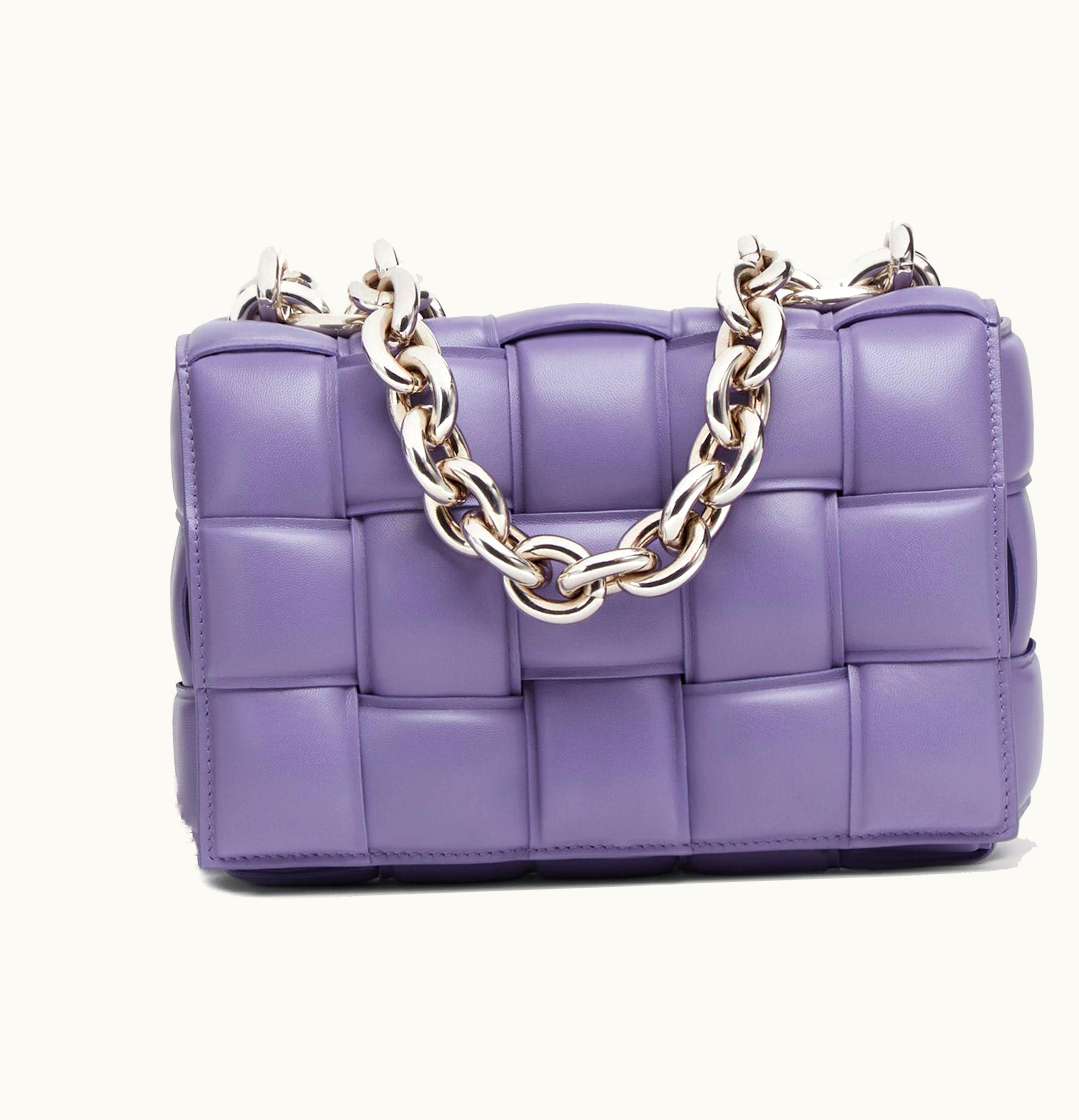 Bottega Veneta Bottega Veneta Chain Cassette Crossbody Bag Lavender