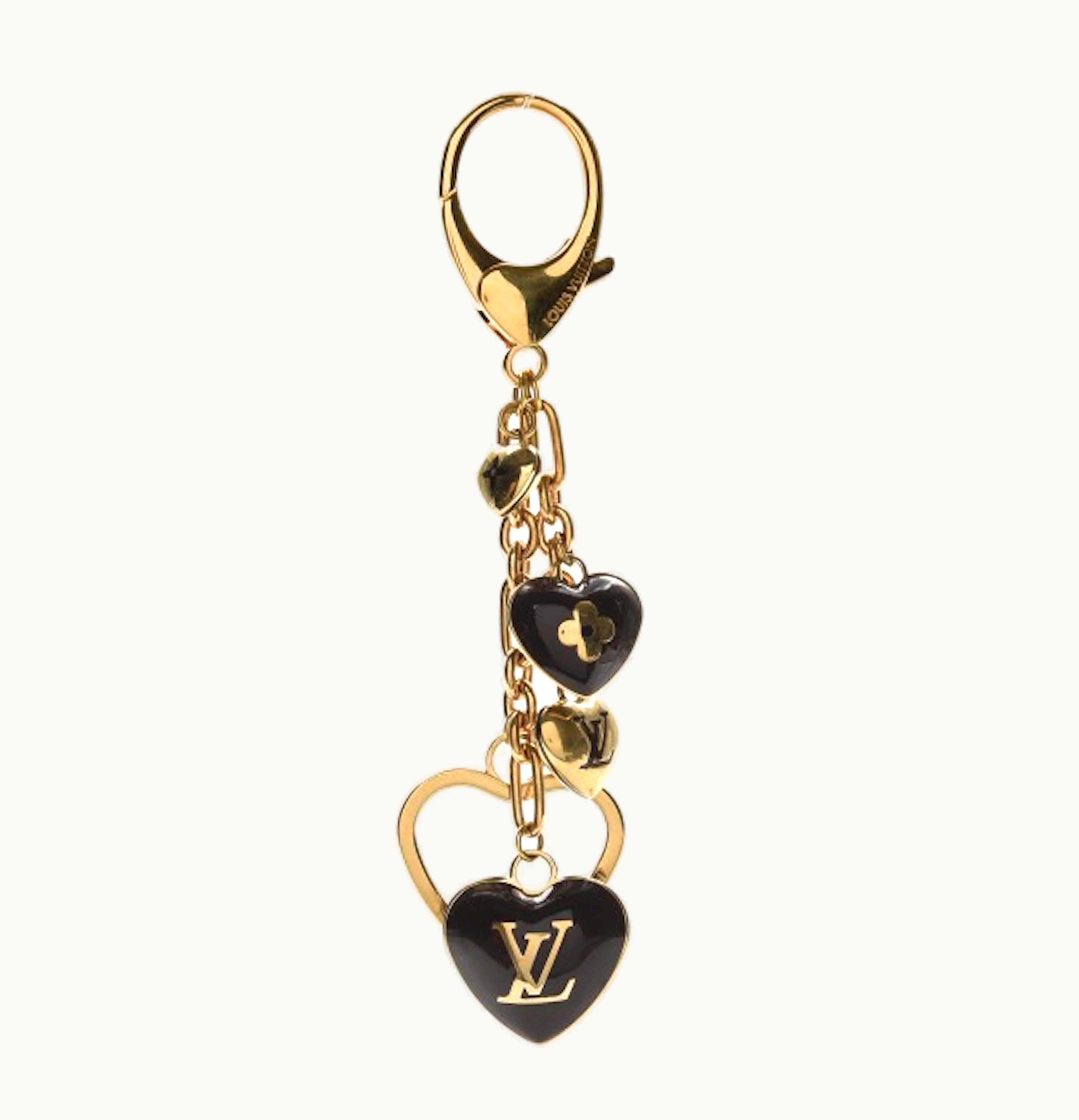 Louis Vuitton Louis Vuitton Bag Charm Key Holder Coeurs Heart Amarante