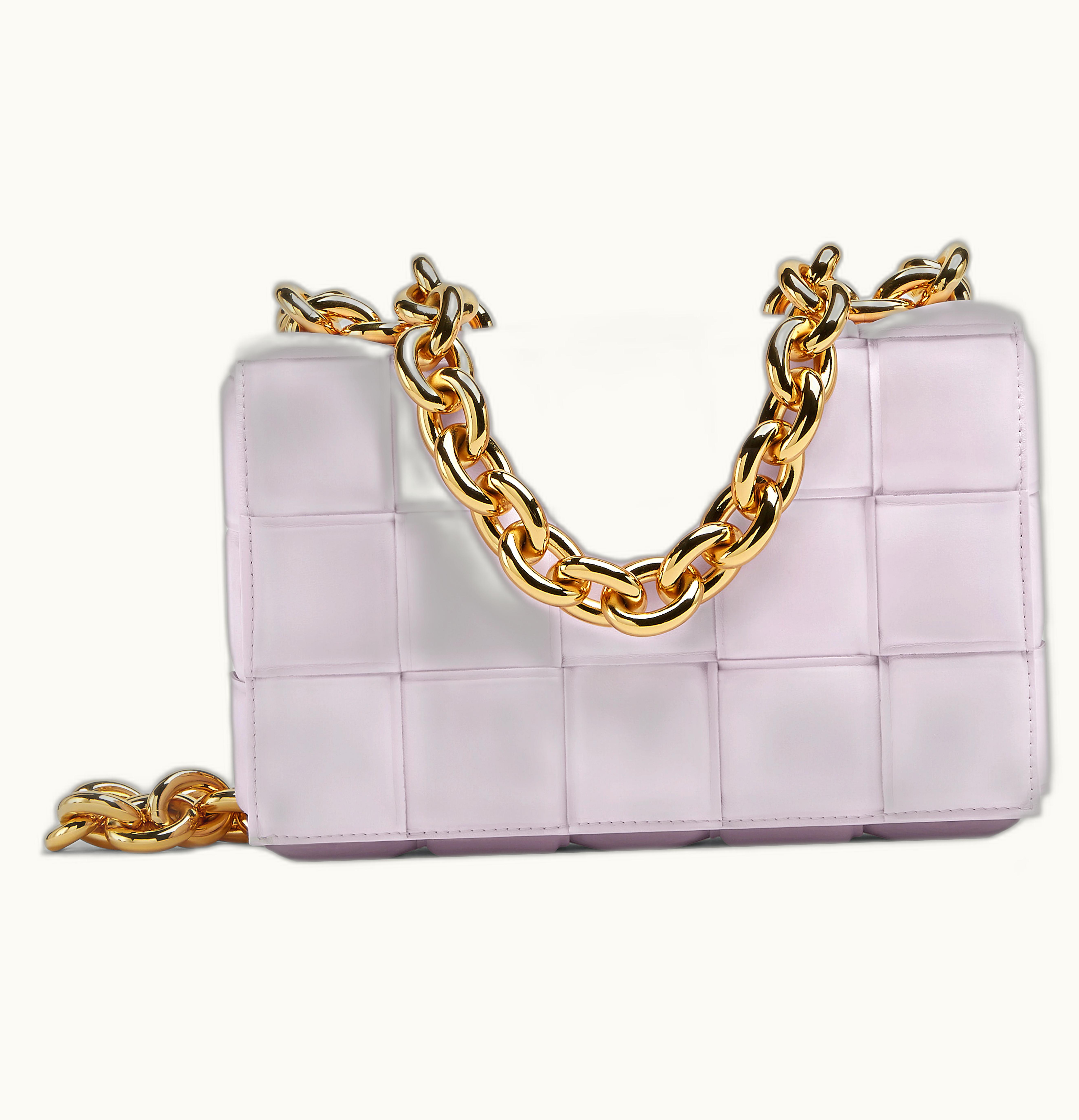 Bottega Veneta Bottega Veneta Chain Cassette Padded Intreccio Shoulder Bag Bliss Washed