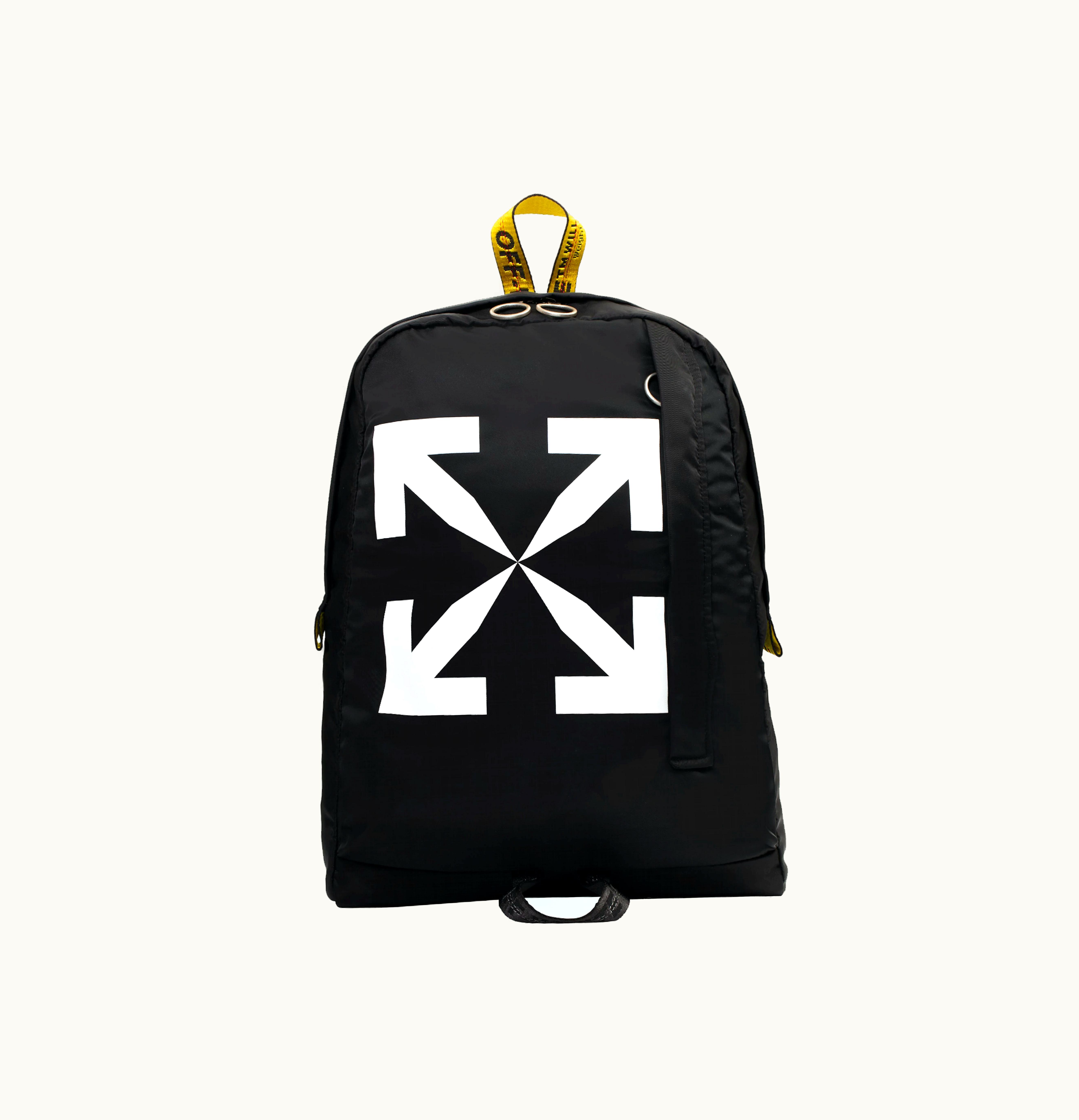 OFF-WHITE OFF WHITE Arrow Easy Backpack Black White