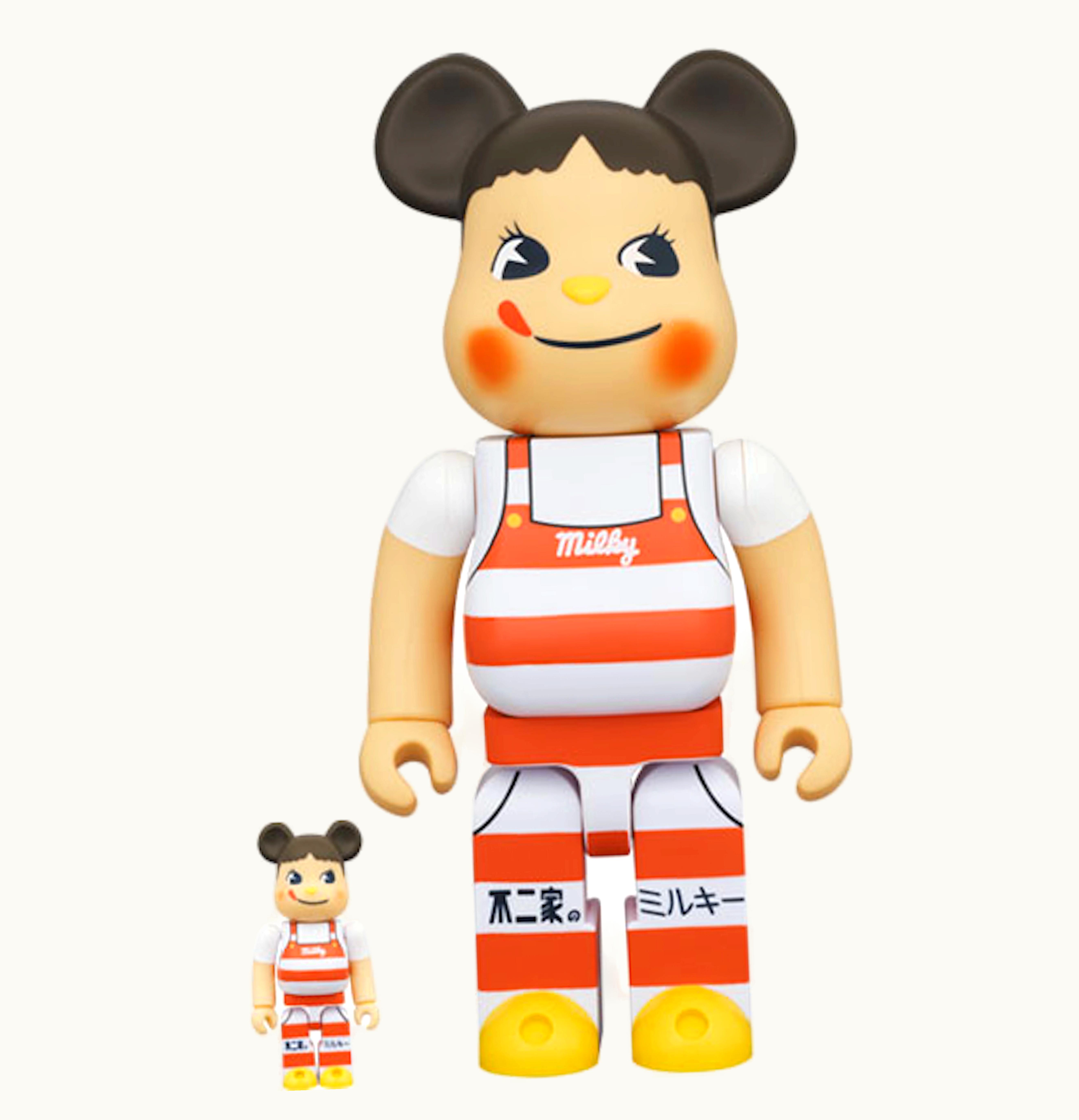 Bearbrick Bearbrick Peko chan Milky Tricorn Hat Design 100 400 Set