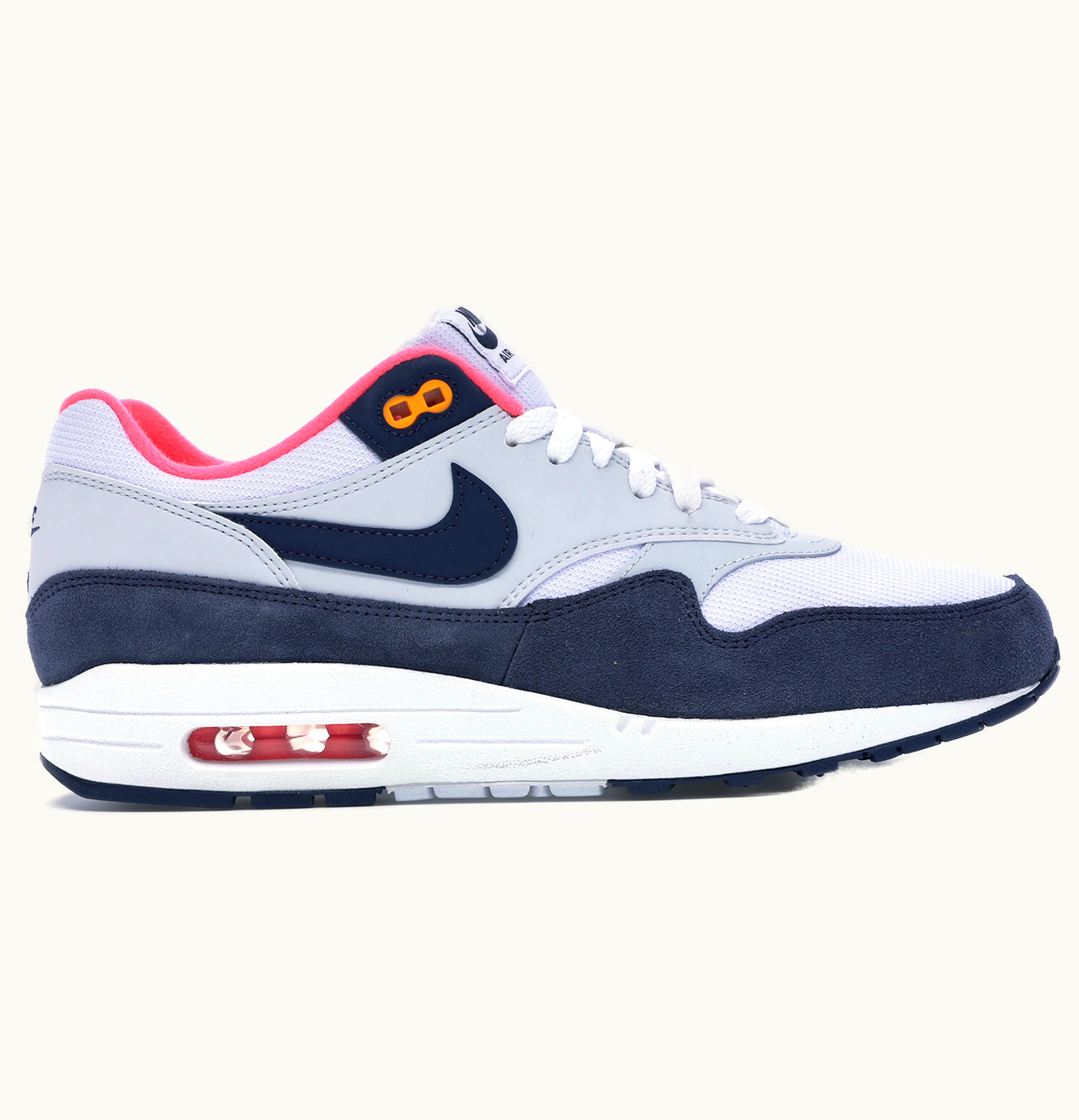 Nike Nike Air Max 1 Pure Platinum Midnight Navy Racer Pink W