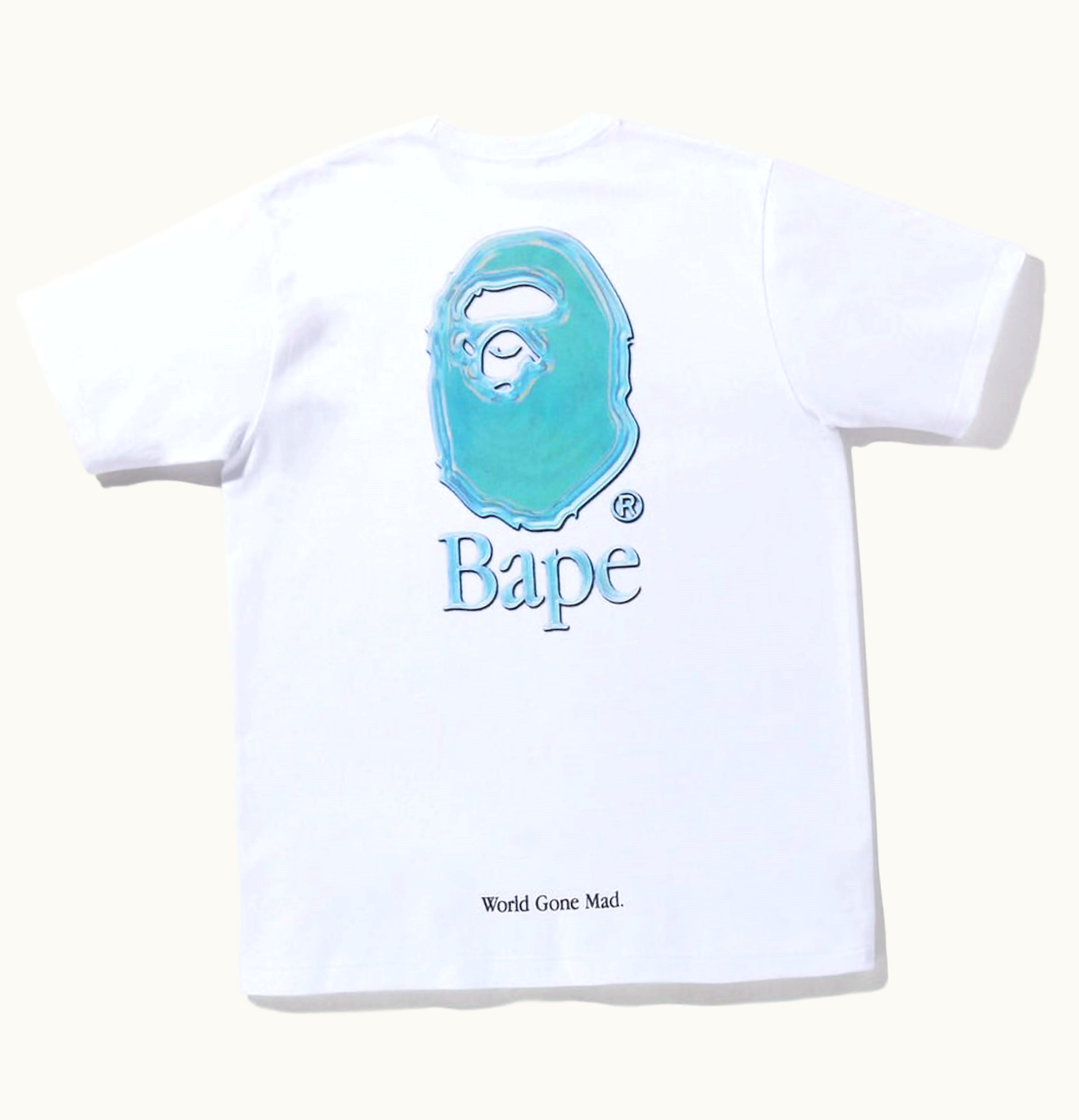 BAPE BAPE Aqua Ape Head Tee White