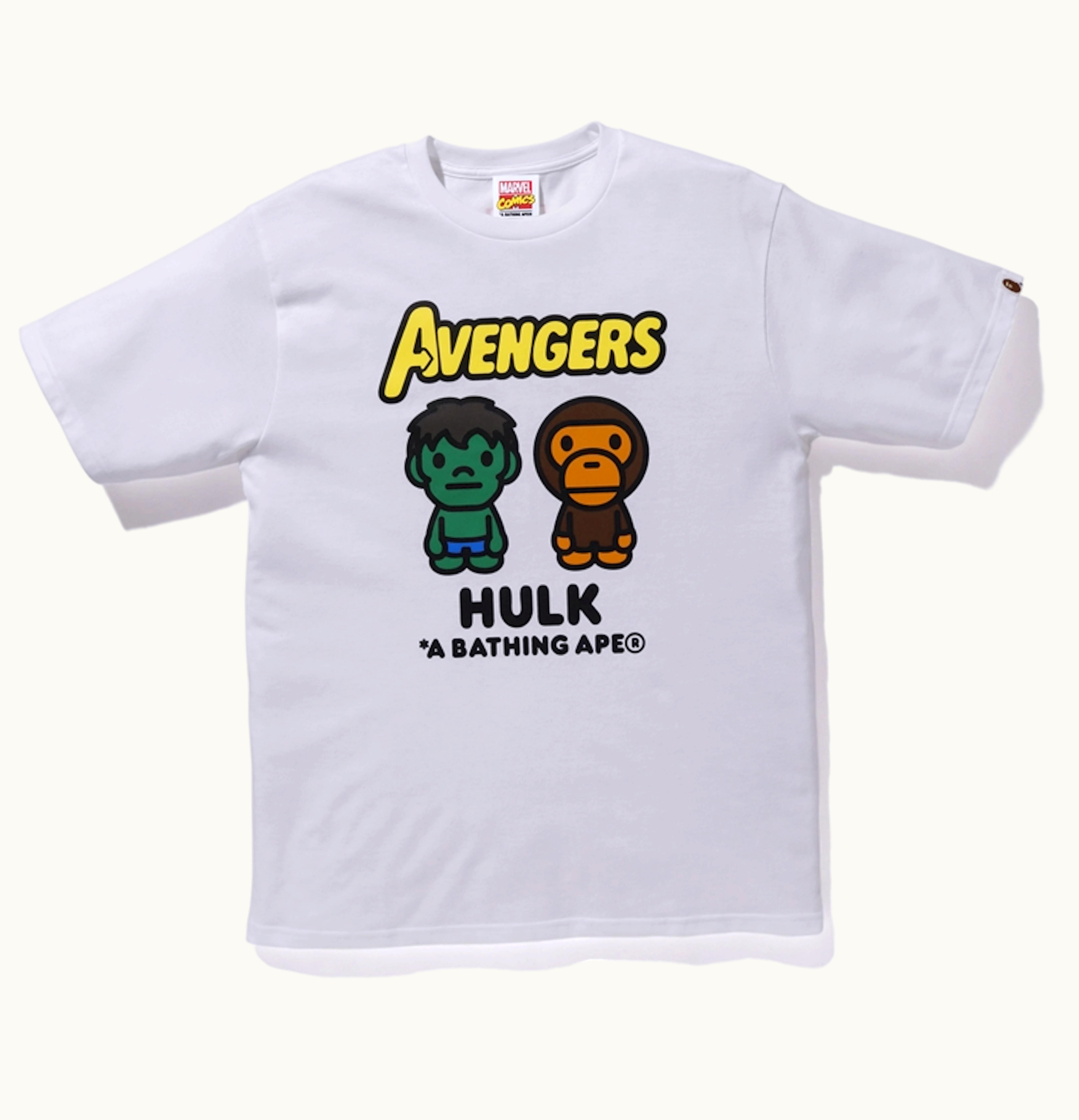 BAPE BAPE x Marvel Milo The Hulk Tee White