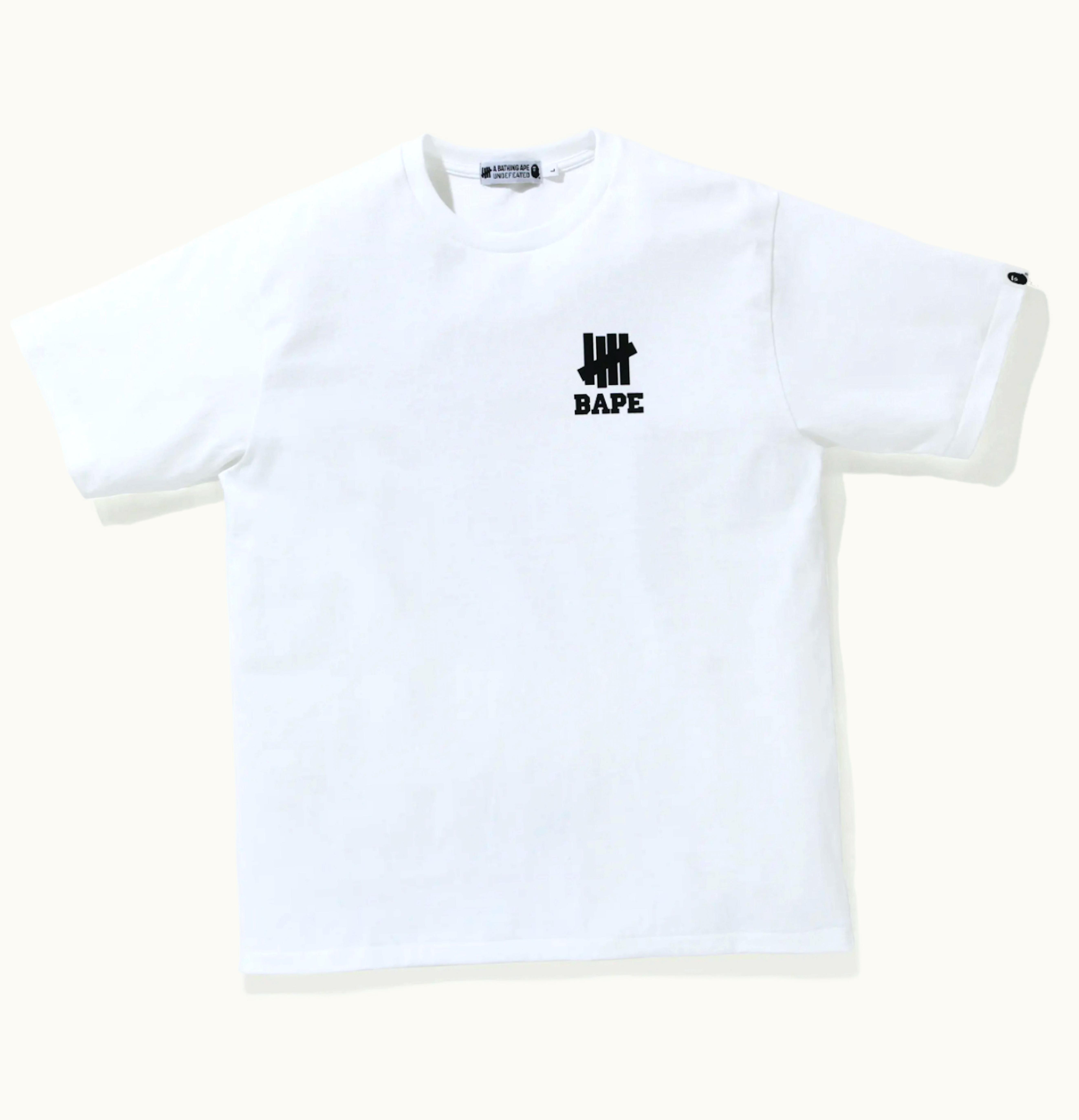 BAPE BAPE x Undefeated Ape Head Tee White