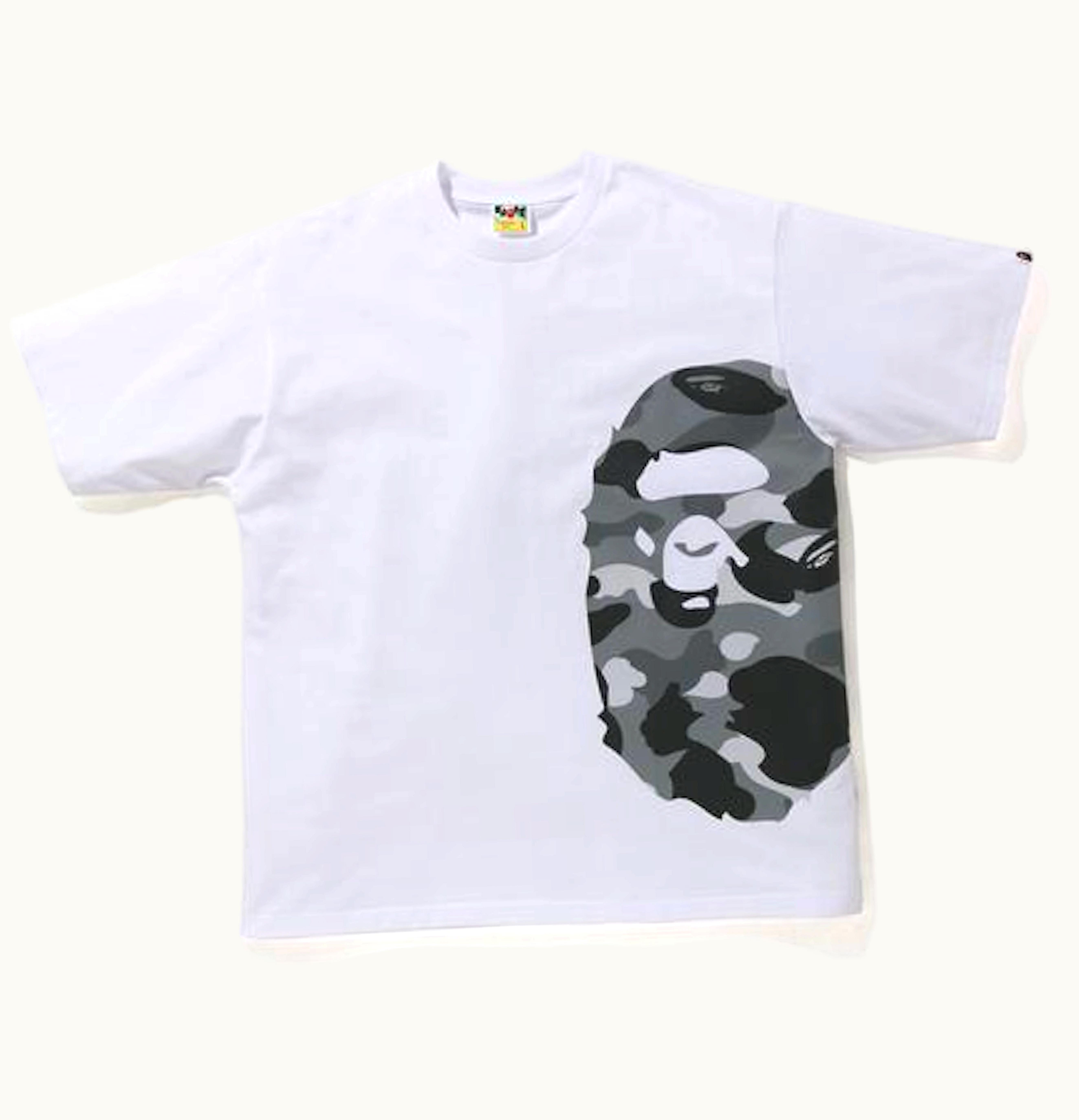 BAPE BAPE Color Camo Side Big Ape Head Relaxed Tee White Gray